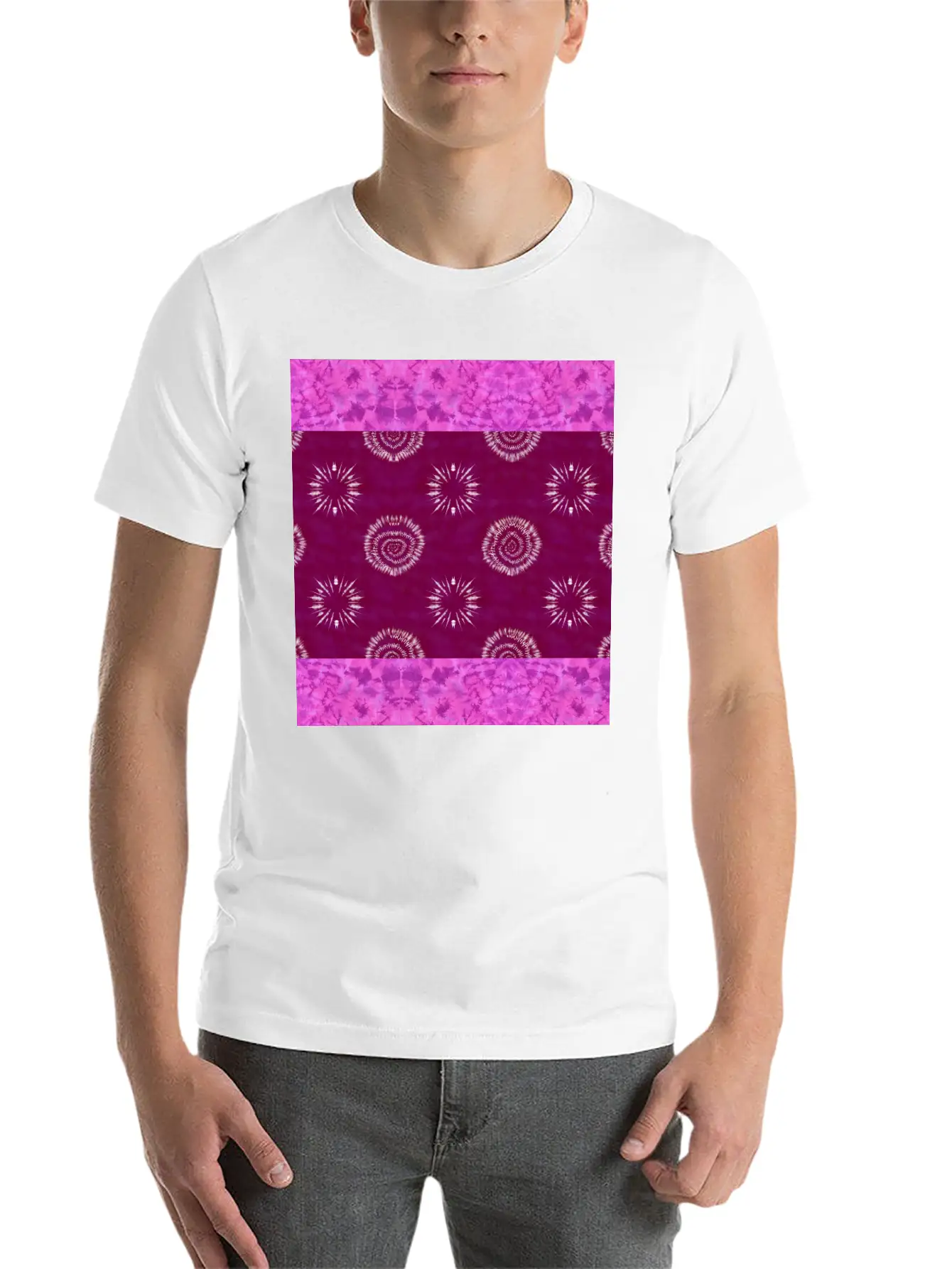 Tie In With Local Culture ! Unisex Short Sleeve Soft Cotton T-Shirt – Casual Everyday Wear