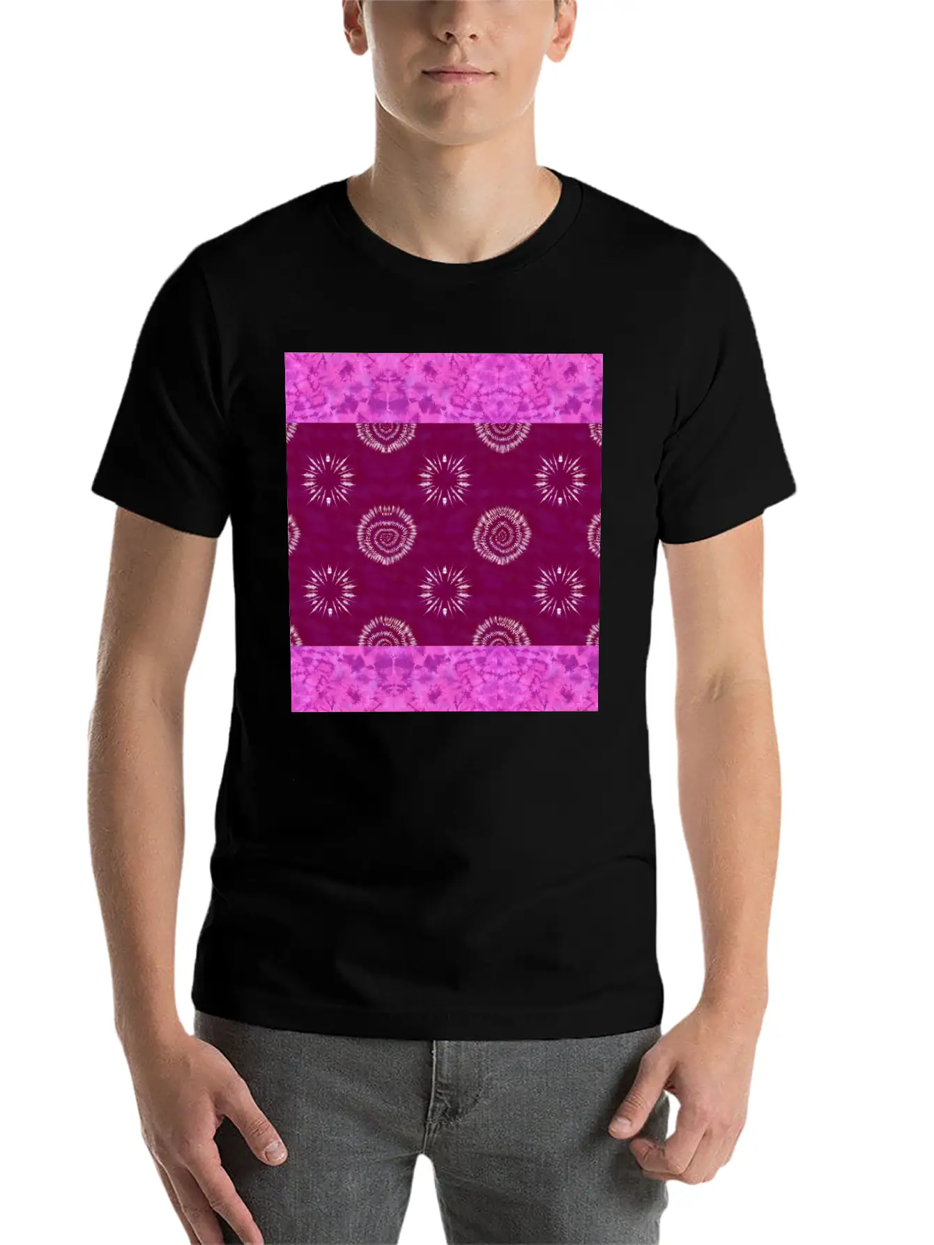 Tie In With Local Culture ! Unisex Short Sleeve Soft Cotton T-Shirt – Casual Everyday Wear