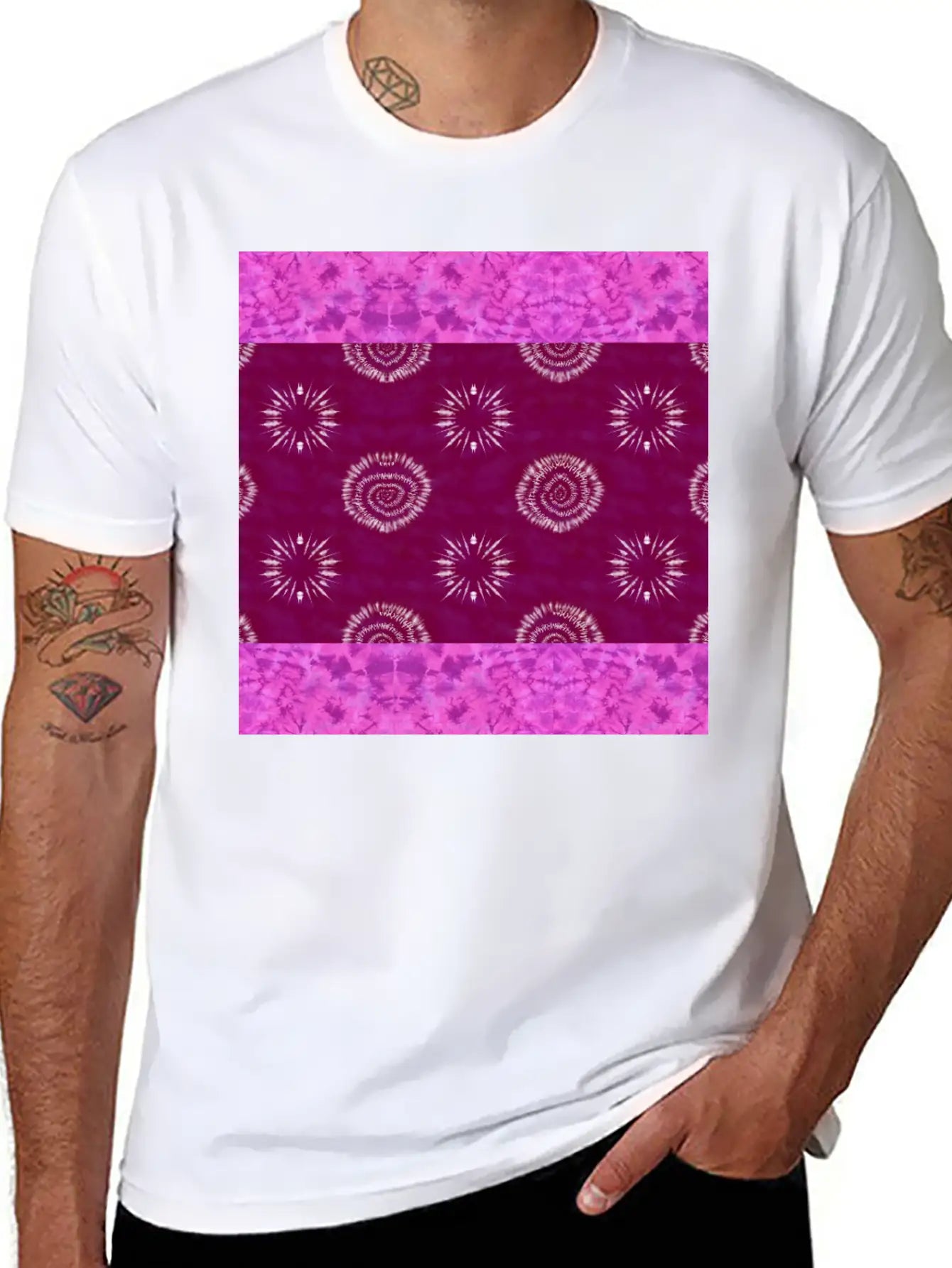 Tie In With Local Culture ! Unisex Short Sleeve Soft Cotton T-Shirt – Casual Everyday Wear