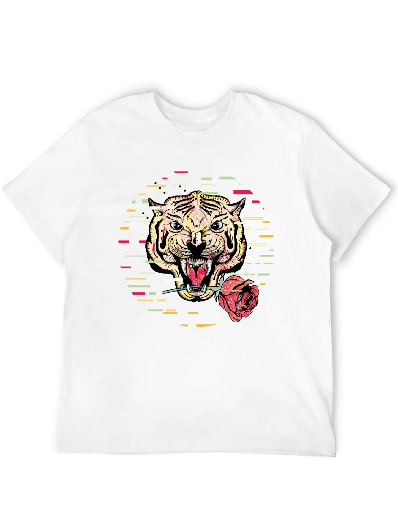 Tiger And Rose Unisex Casual T-Shirt – Clean Design For Daily Comfort