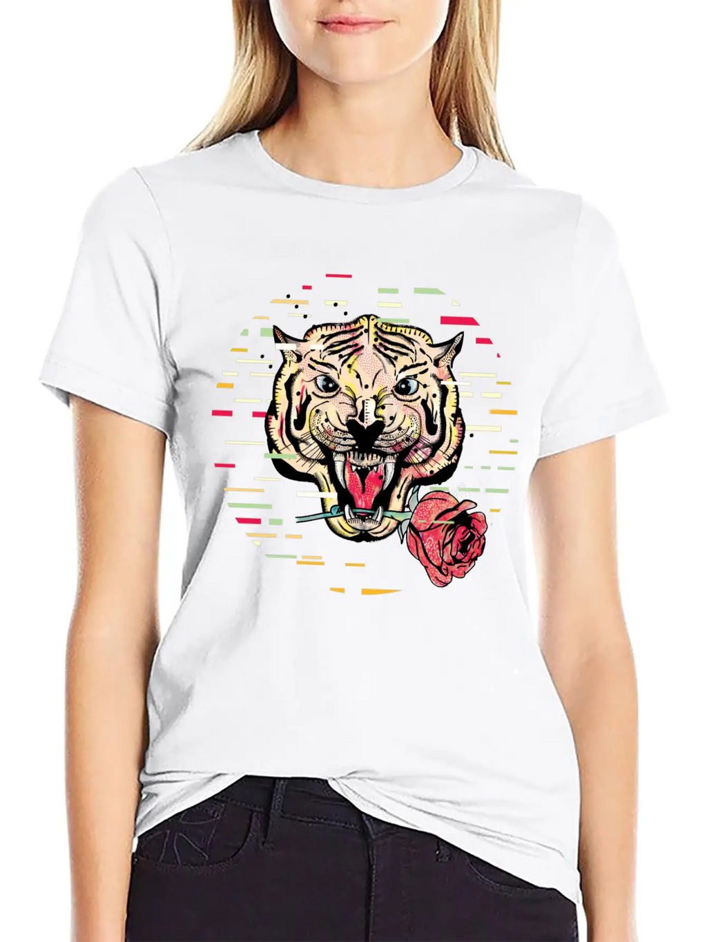 Tiger And Rose Unisex Casual T-Shirt – Clean Design For Daily Comfort