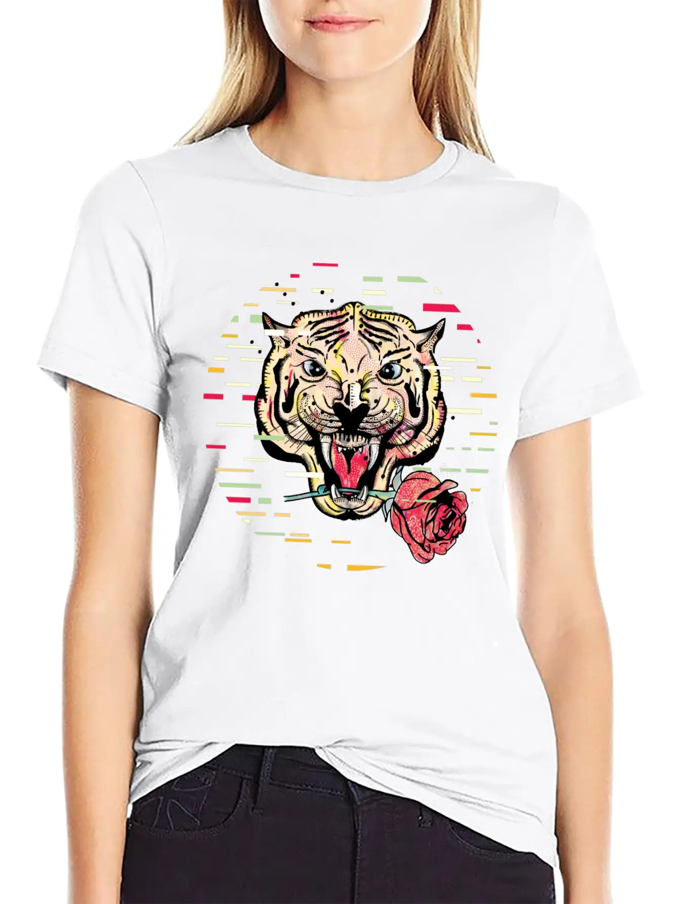 Tiger And Rose Unisex Casual T-Shirt – Clean Design For Daily Comfort