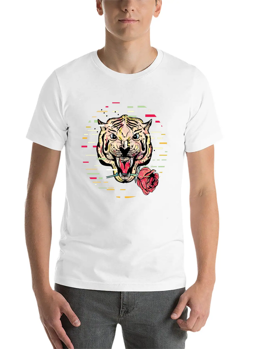 Tiger And Rose Unisex Casual T-Shirt – Clean Design For Daily Comfort