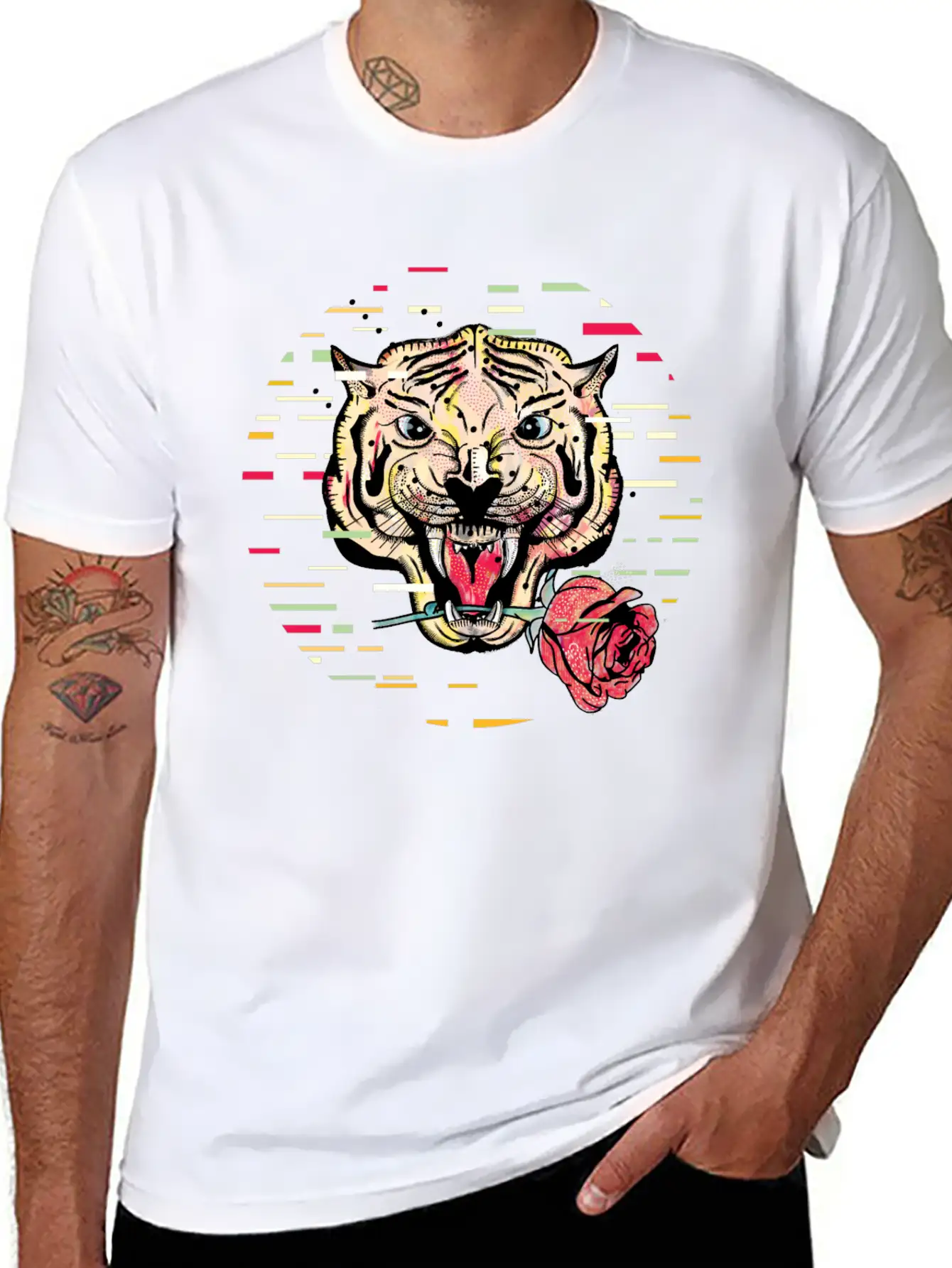 Tiger And Rose Unisex Casual T-Shirt – Clean Design For Daily Comfort