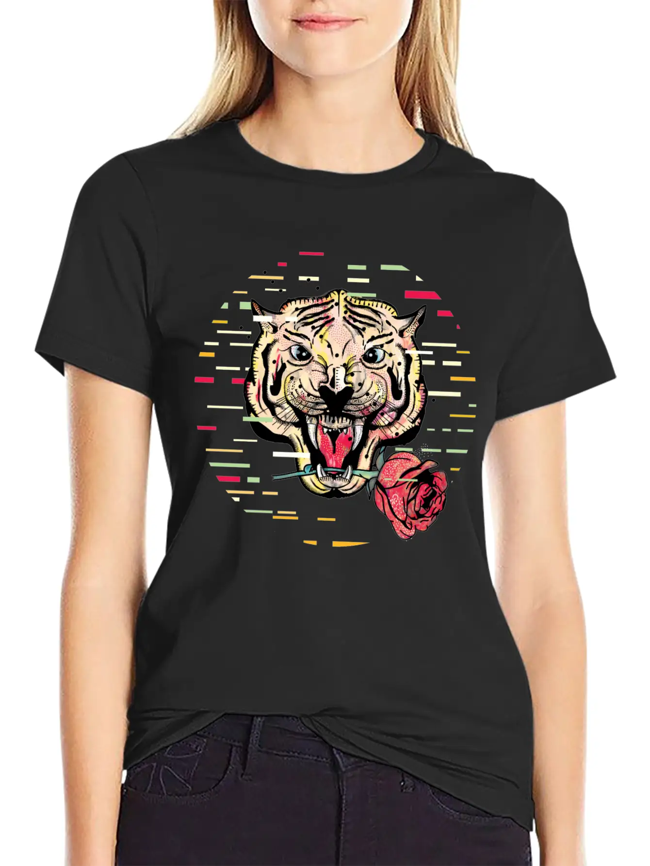 Tiger And Rose Unisex Casual T-Shirt – Clean Design For Daily Comfort