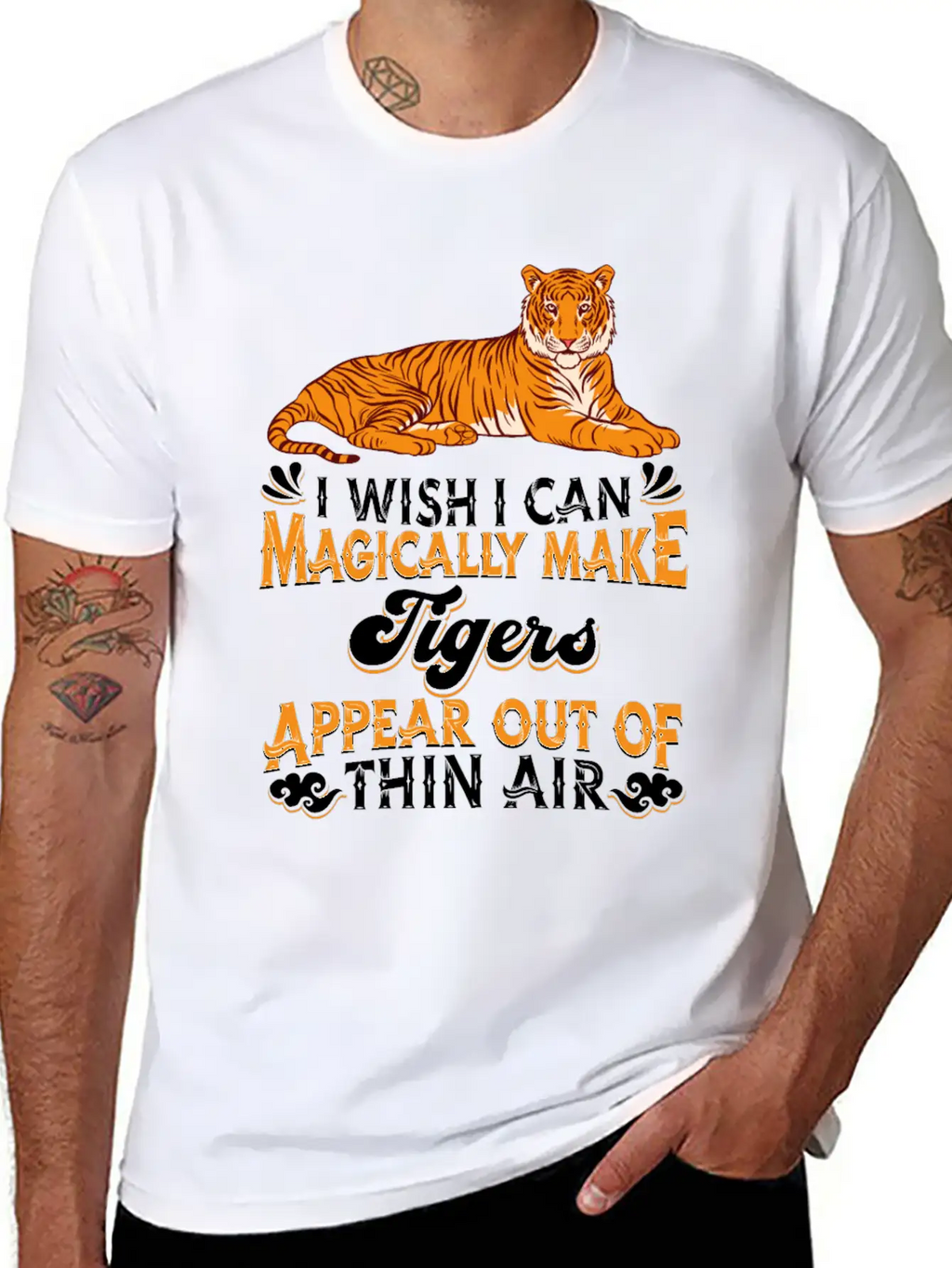 Tiger Breathable Soft Cotton T-Shirt – Timeless Casual Look