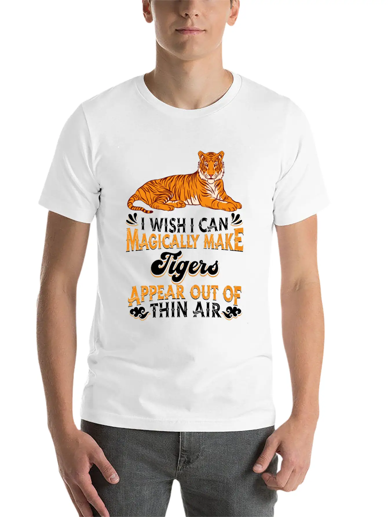 Tiger Breathable Soft Cotton T-Shirt – Timeless Casual Look