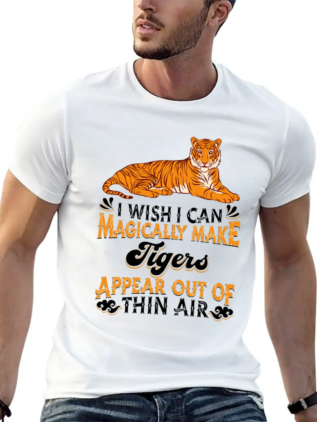 Tiger Breathable Soft Cotton T-Shirt – Timeless Casual Look