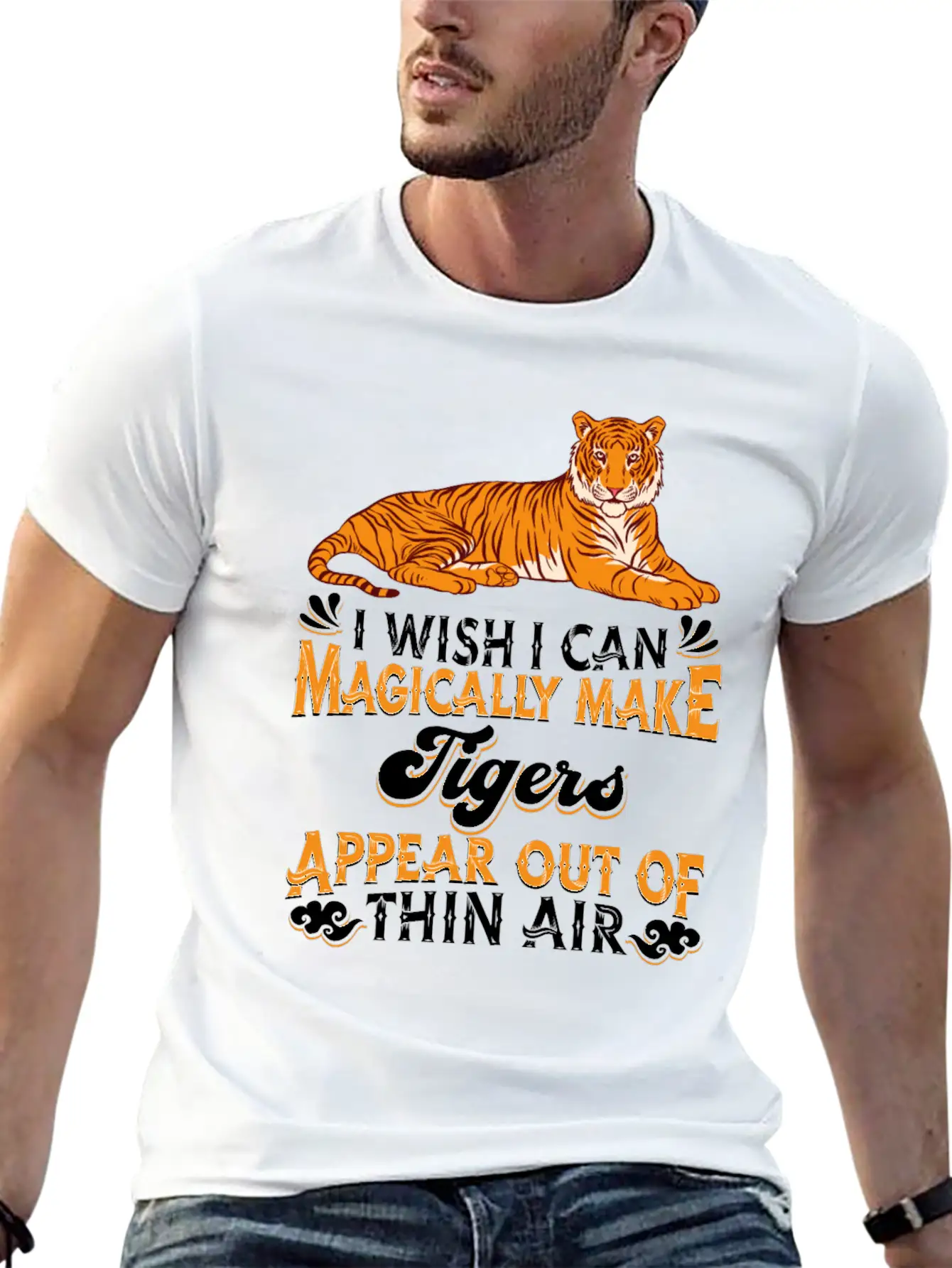 Tiger Breathable Soft Cotton T-Shirt – Timeless Casual Look