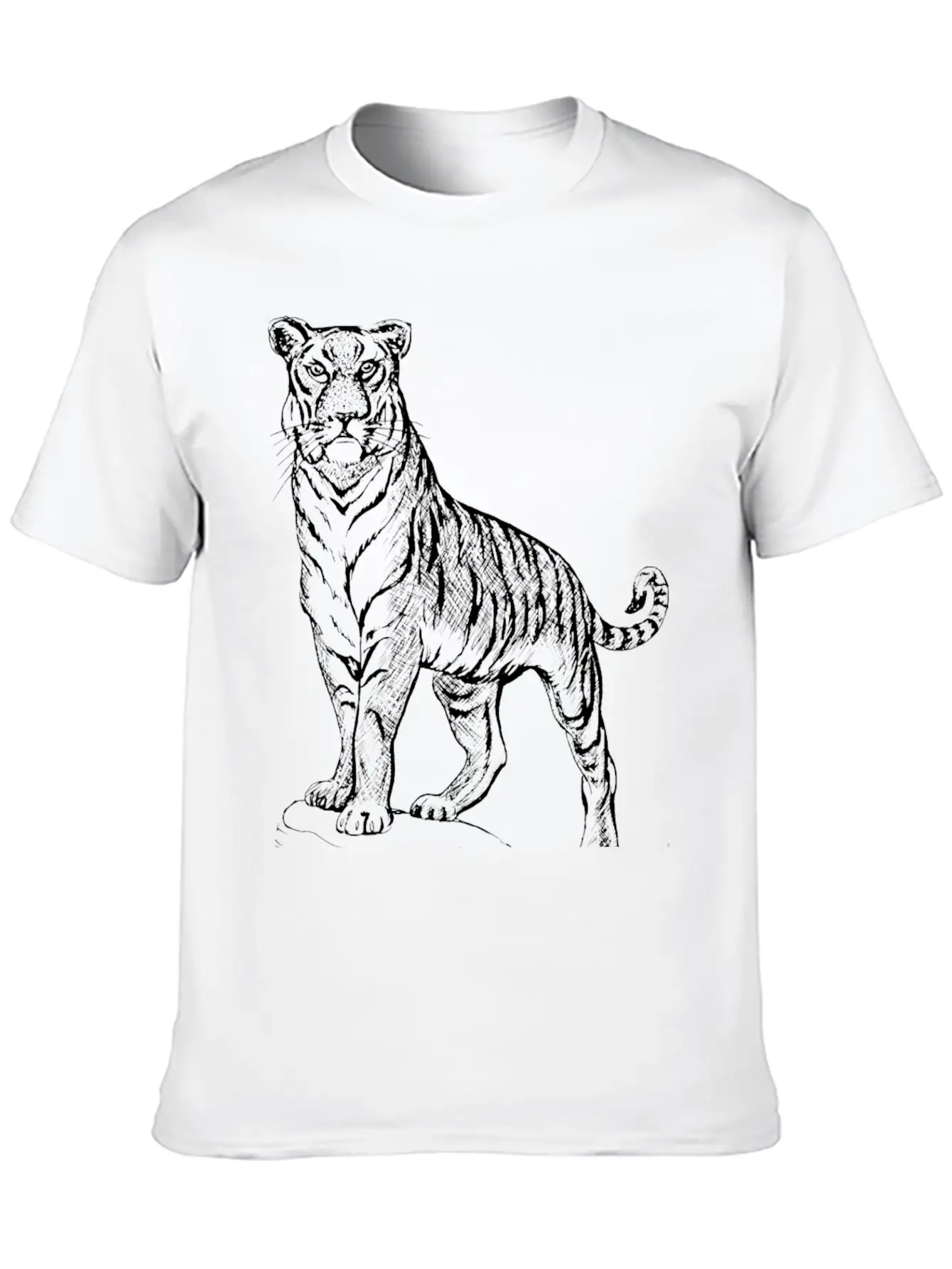 Tiger Casual Graphic T-Shirt – Simple And Comfortable Daily Wear