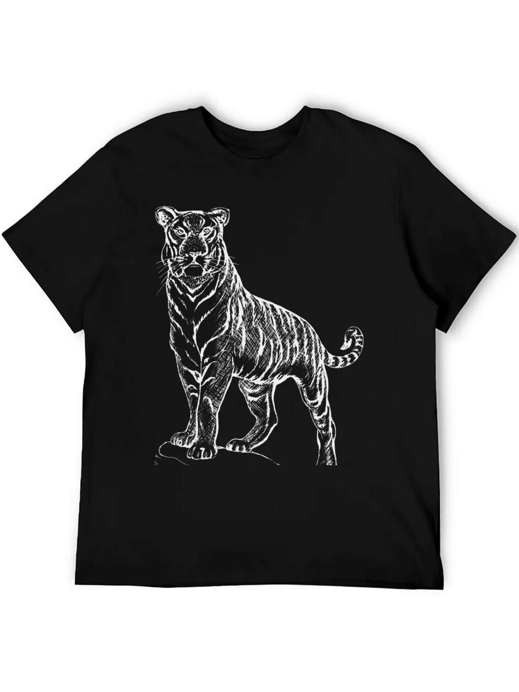 Tiger Casual Graphic T-Shirt – Simple And Comfortable Daily Wear