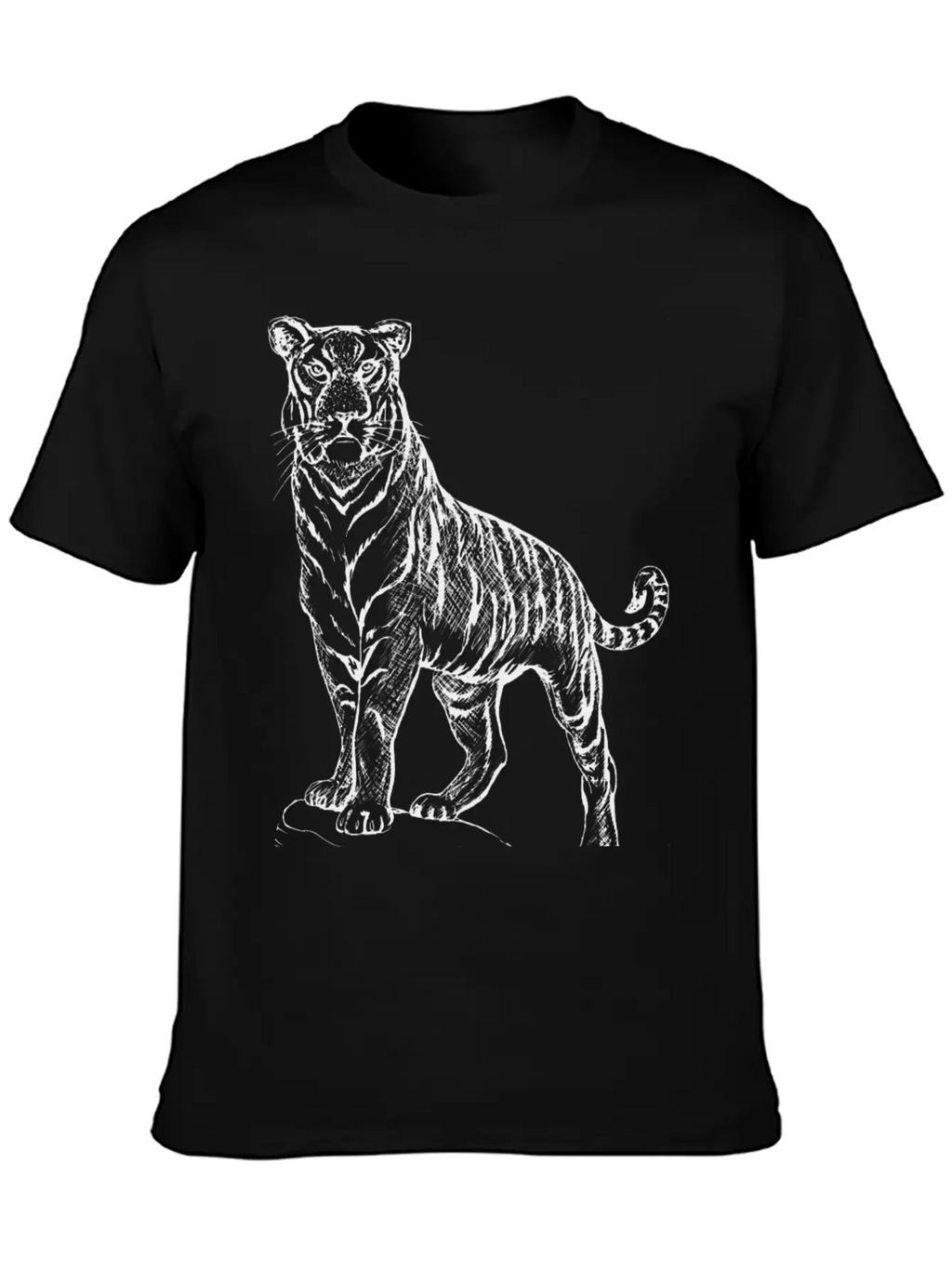 Tiger Casual Graphic T-Shirt – Simple And Comfortable Daily Wear