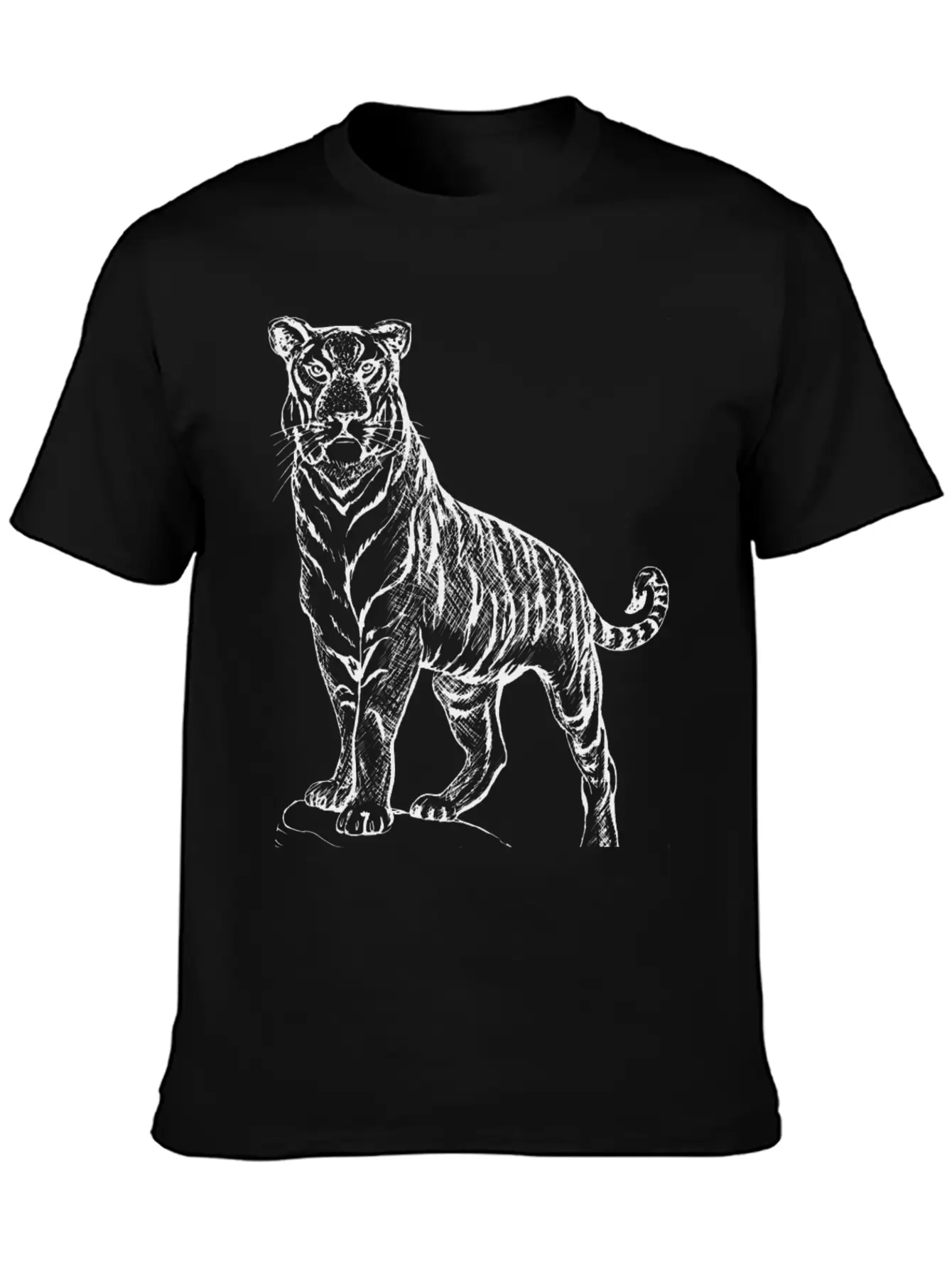 Tiger Casual Graphic T-Shirt – Simple And Comfortable Daily Wear