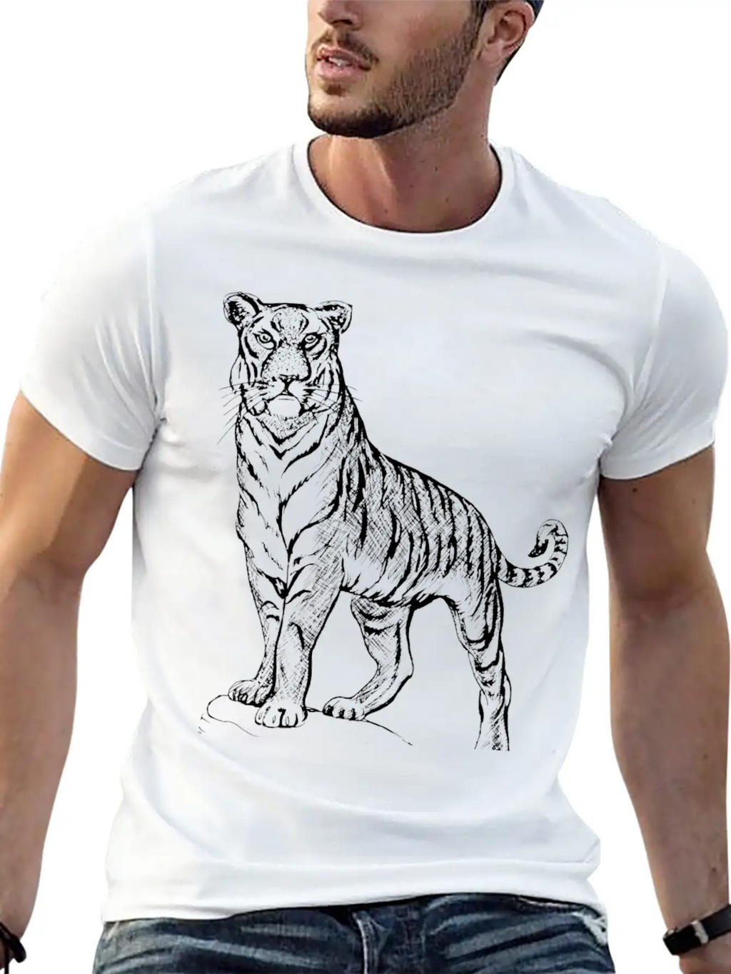 Tiger Casual Graphic T-Shirt – Simple And Comfortable Daily Wear