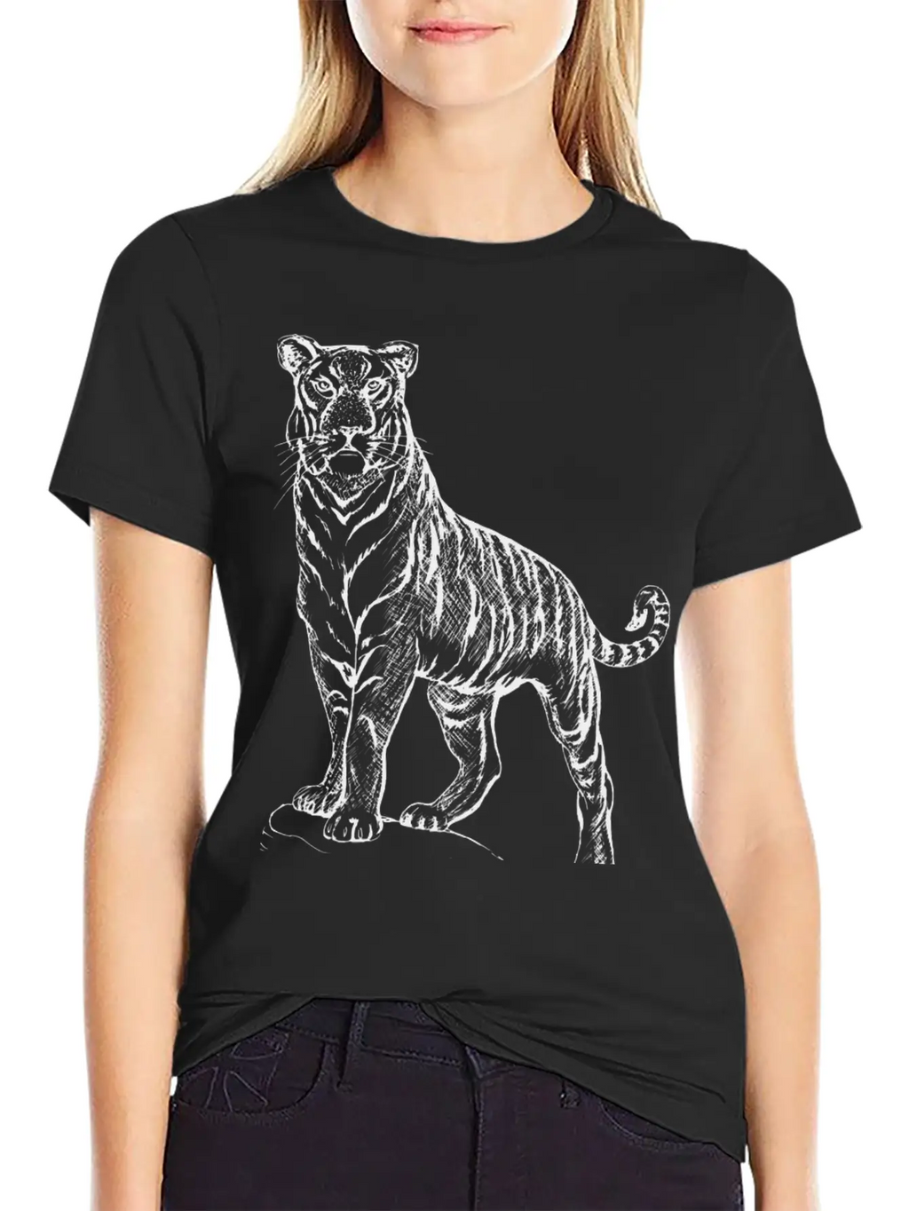 Tiger Casual Graphic T-Shirt – Simple And Comfortable Daily Wear