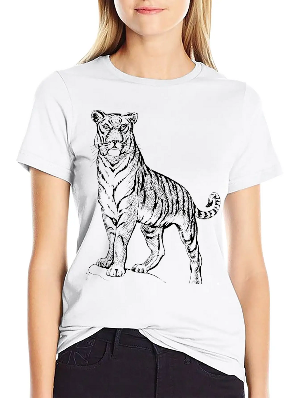 Tiger Casual Graphic T-Shirt – Simple And Comfortable Daily Wear