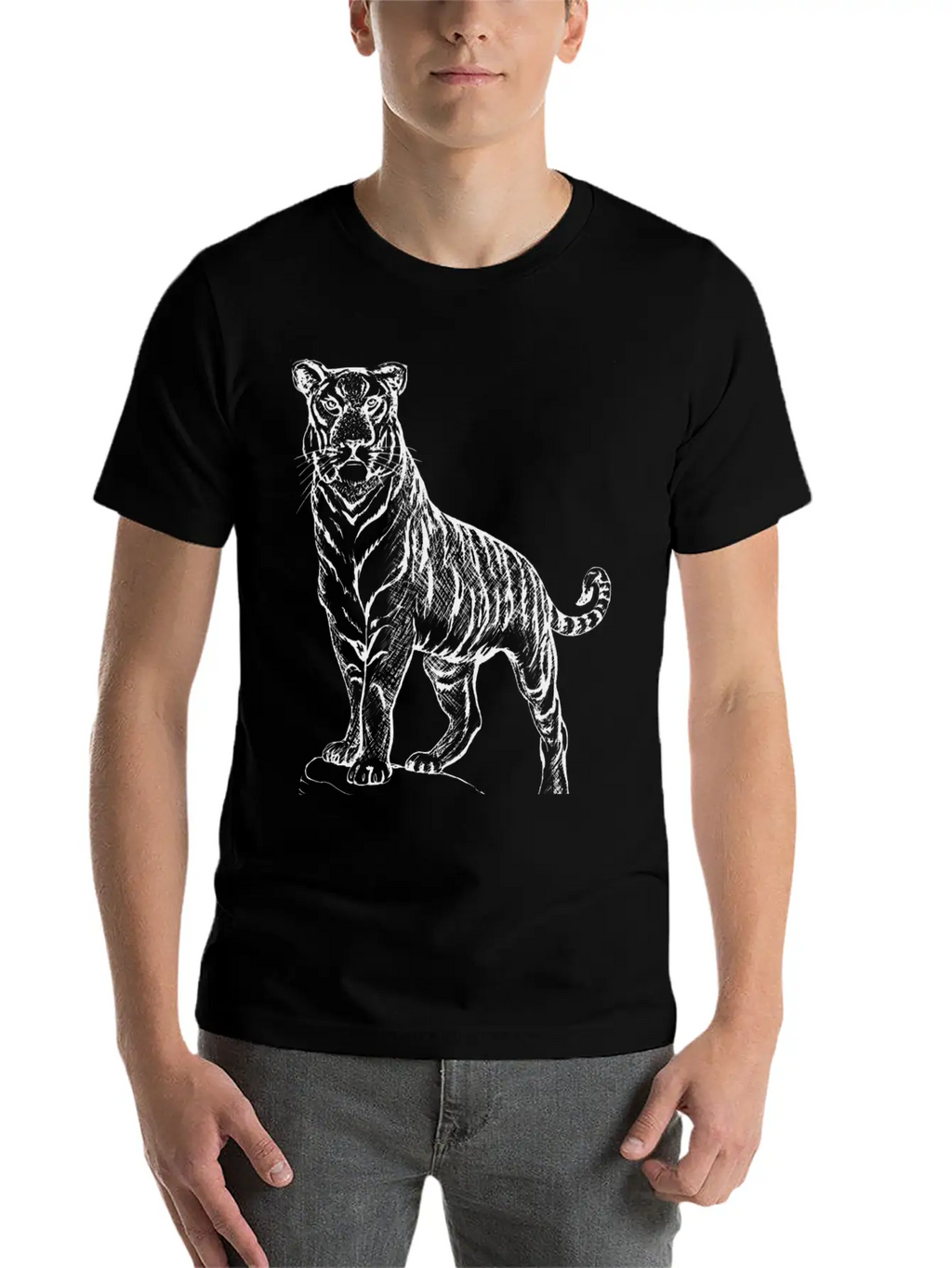Tiger Casual Graphic T-Shirt – Simple And Comfortable Daily Wear