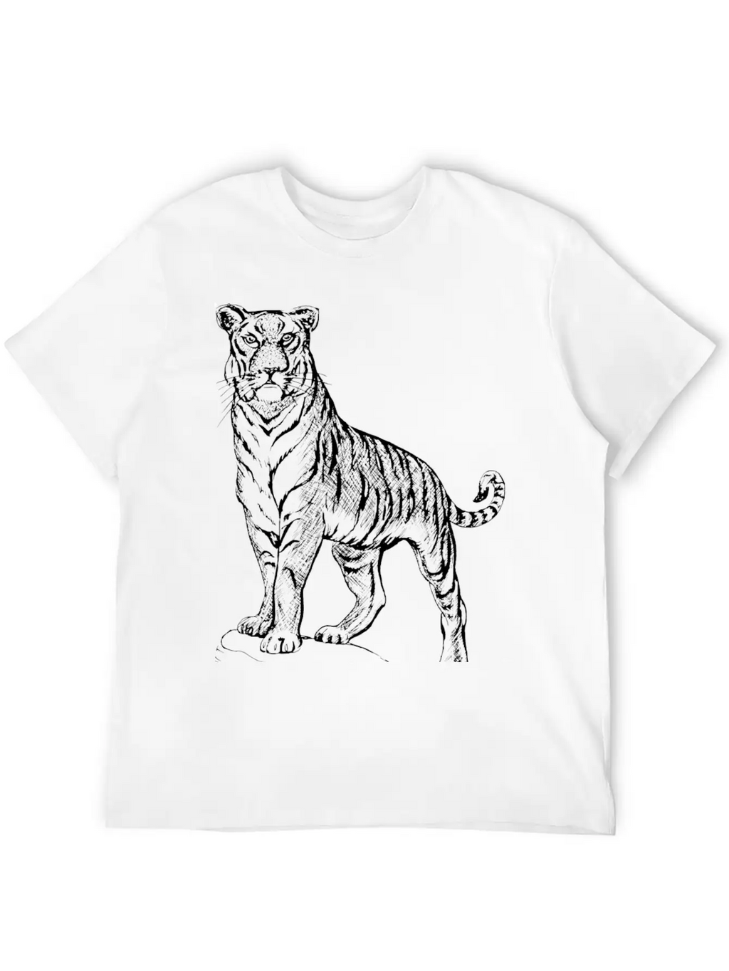 Tiger Casual Graphic T-Shirt – Simple And Comfortable Daily Wear