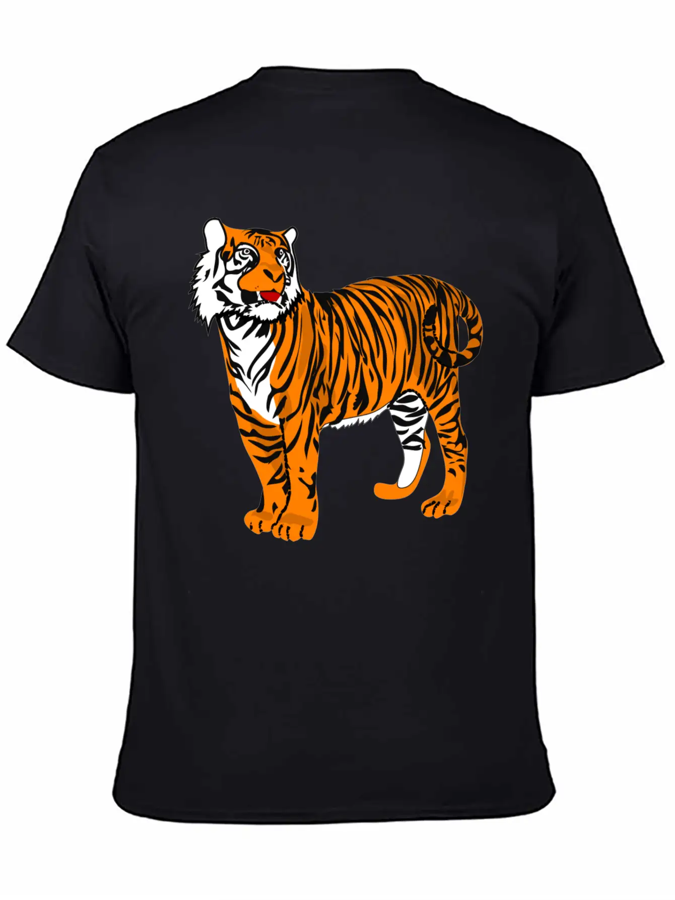 Tiger Classic Fit Graphic Tee For Daily Comfort – Unisex Cotton Shirt