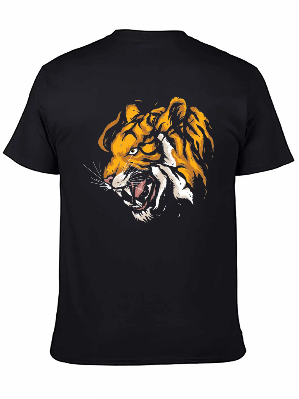 Tiger Head Tiger Boys Casual Graphic T-Shirt – Simple And Comfortable Daily Wear