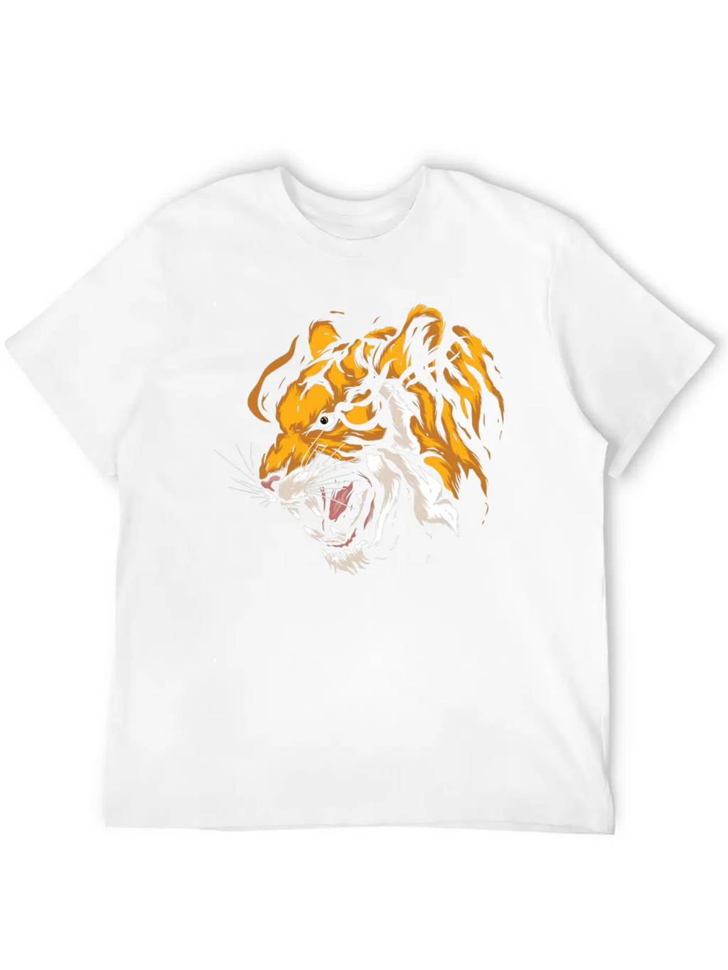 Tiger Head Tiger Boys Casual Graphic T-Shirt – Simple And Comfortable Daily Wear