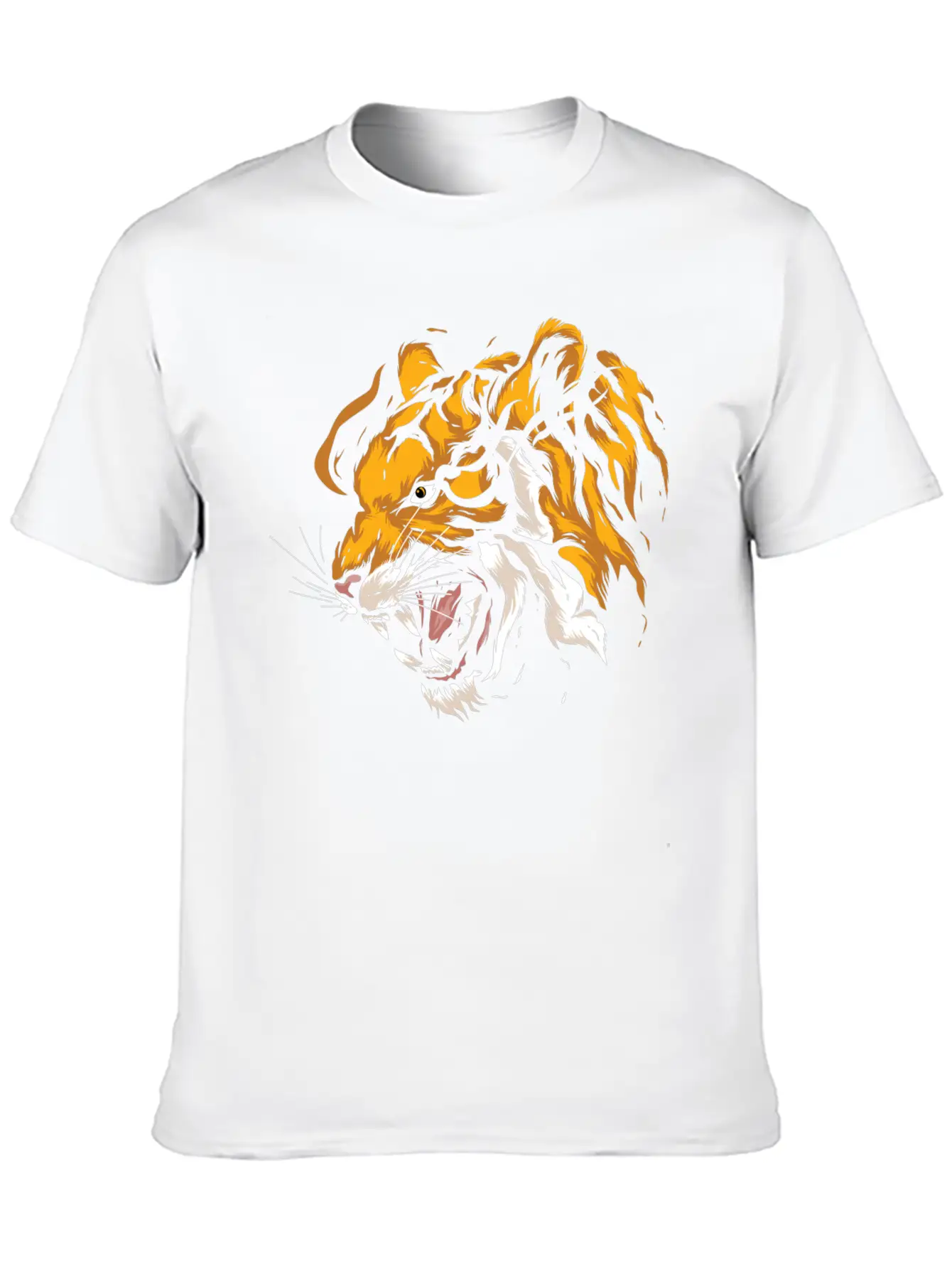 Tiger Head Tiger Boys Casual Graphic T-Shirt – Simple And Comfortable Daily Wear