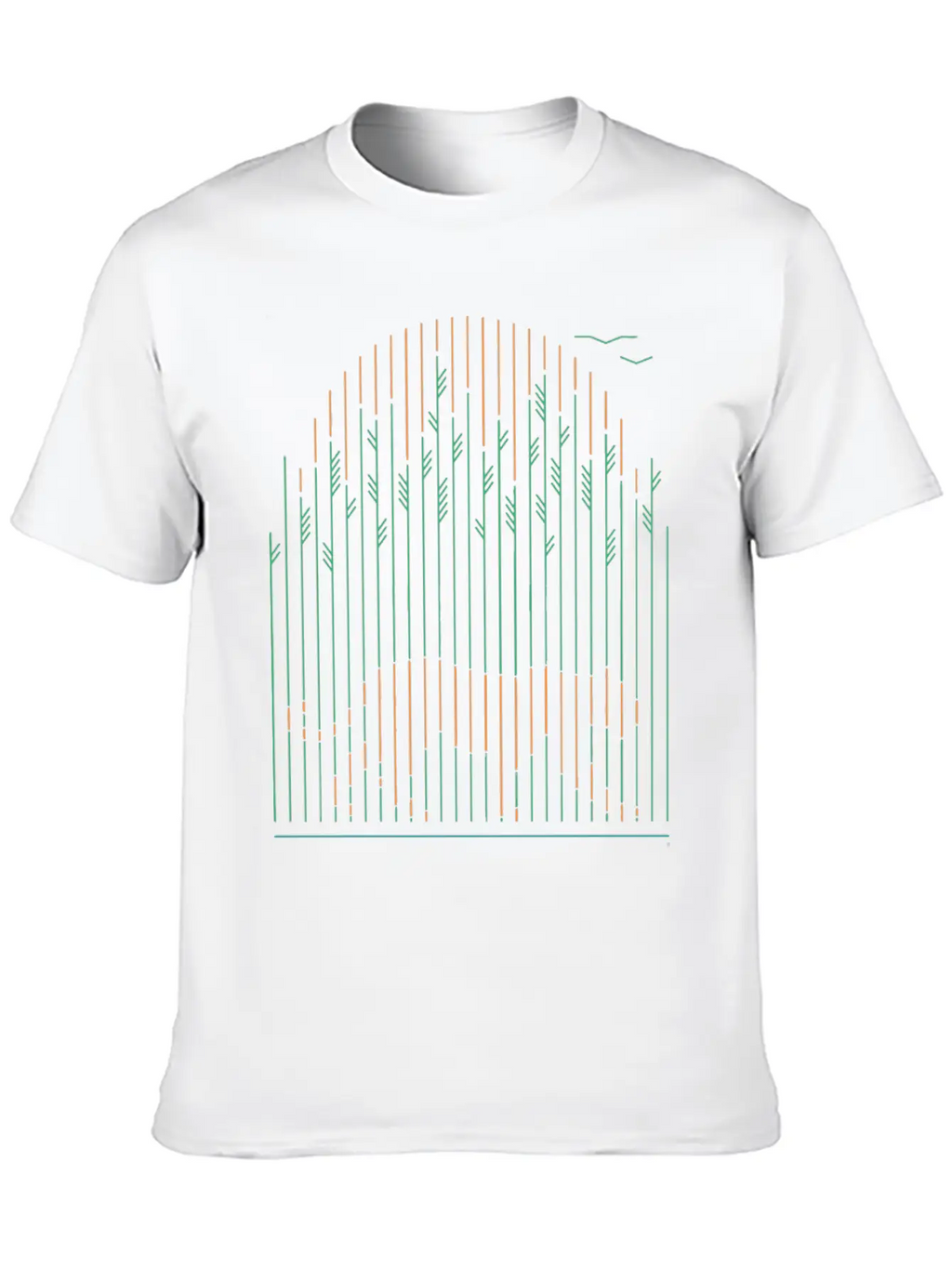 Tiger In The Grass Breathable Soft Cotton T-Shirt – Timeless Casual Look