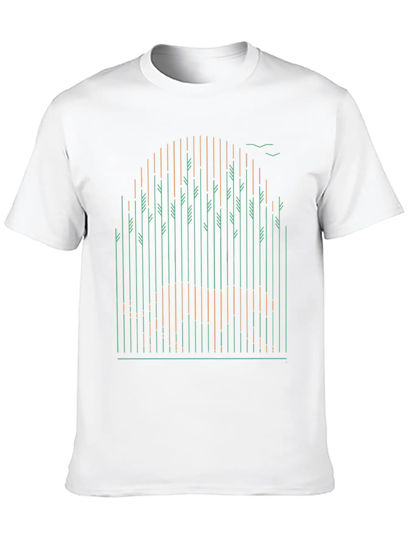 Tiger In The Grass Breathable Soft Cotton T-Shirt – Timeless Casual Look