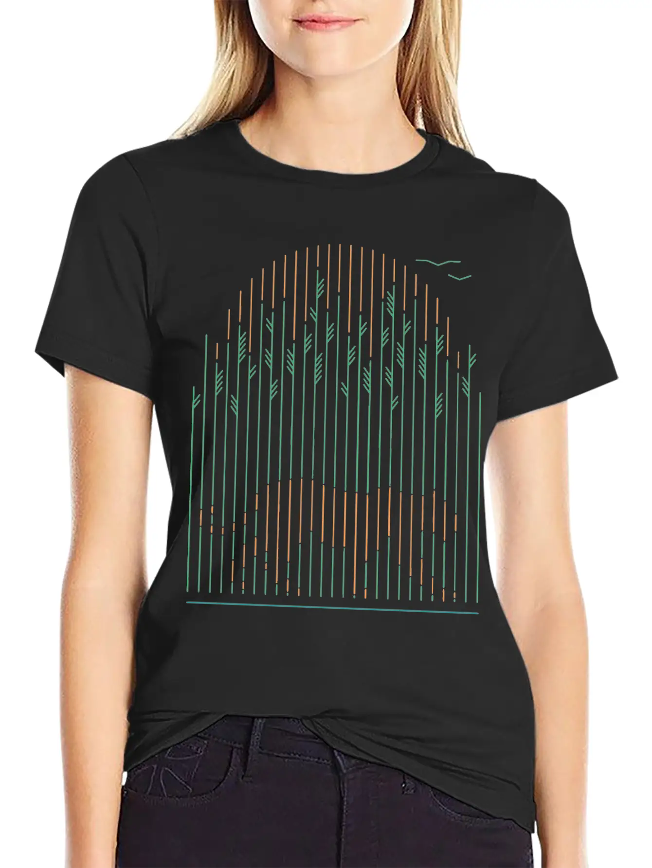 Tiger In The Grass Breathable Soft Cotton T-Shirt – Timeless Casual Look