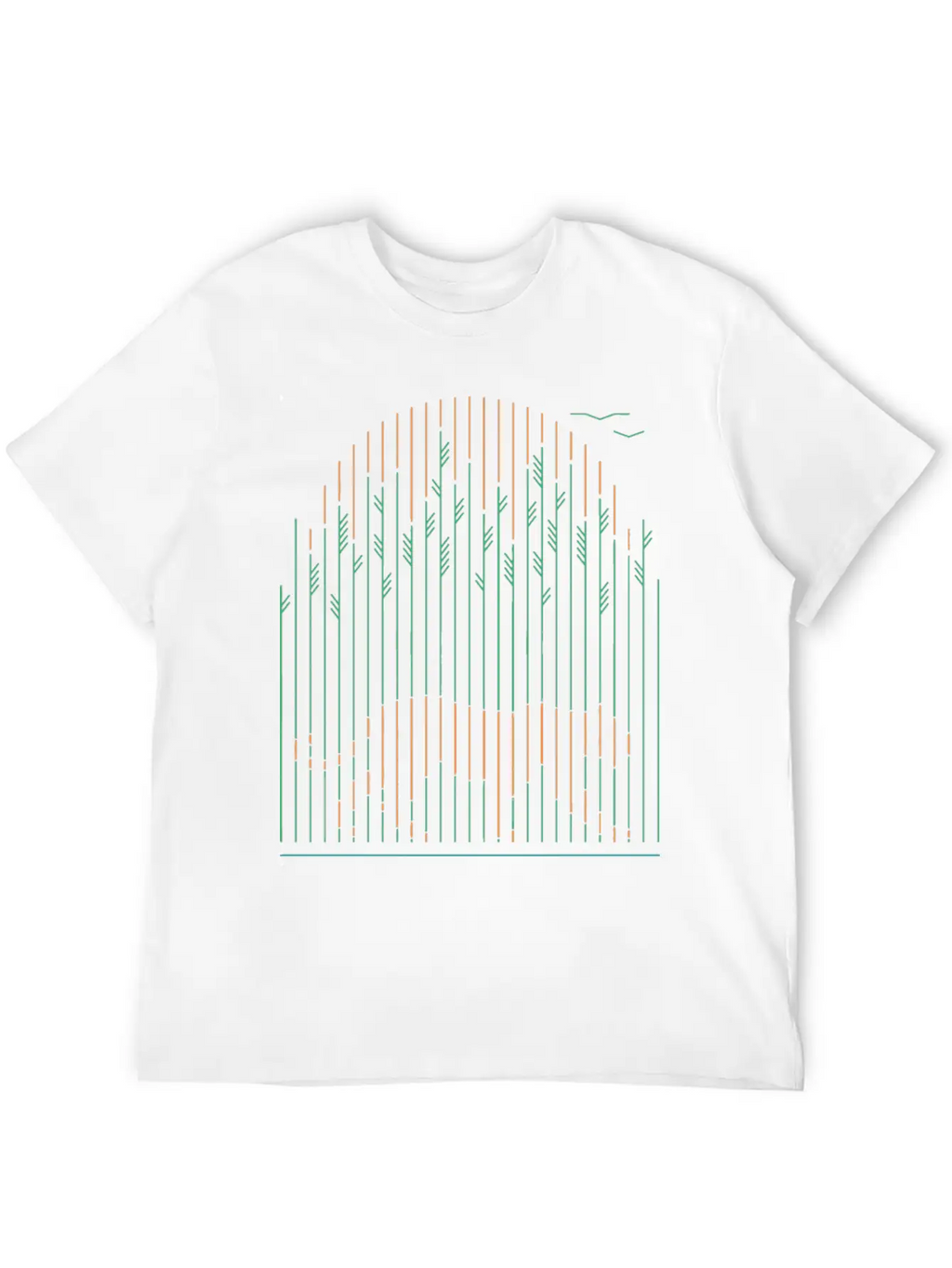 Tiger In The Grass Breathable Soft Cotton T-Shirt – Timeless Casual Look