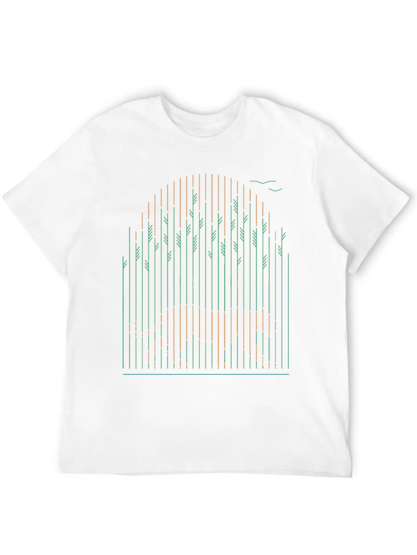 Tiger In The Grass Breathable Soft Cotton T-Shirt – Timeless Casual Look