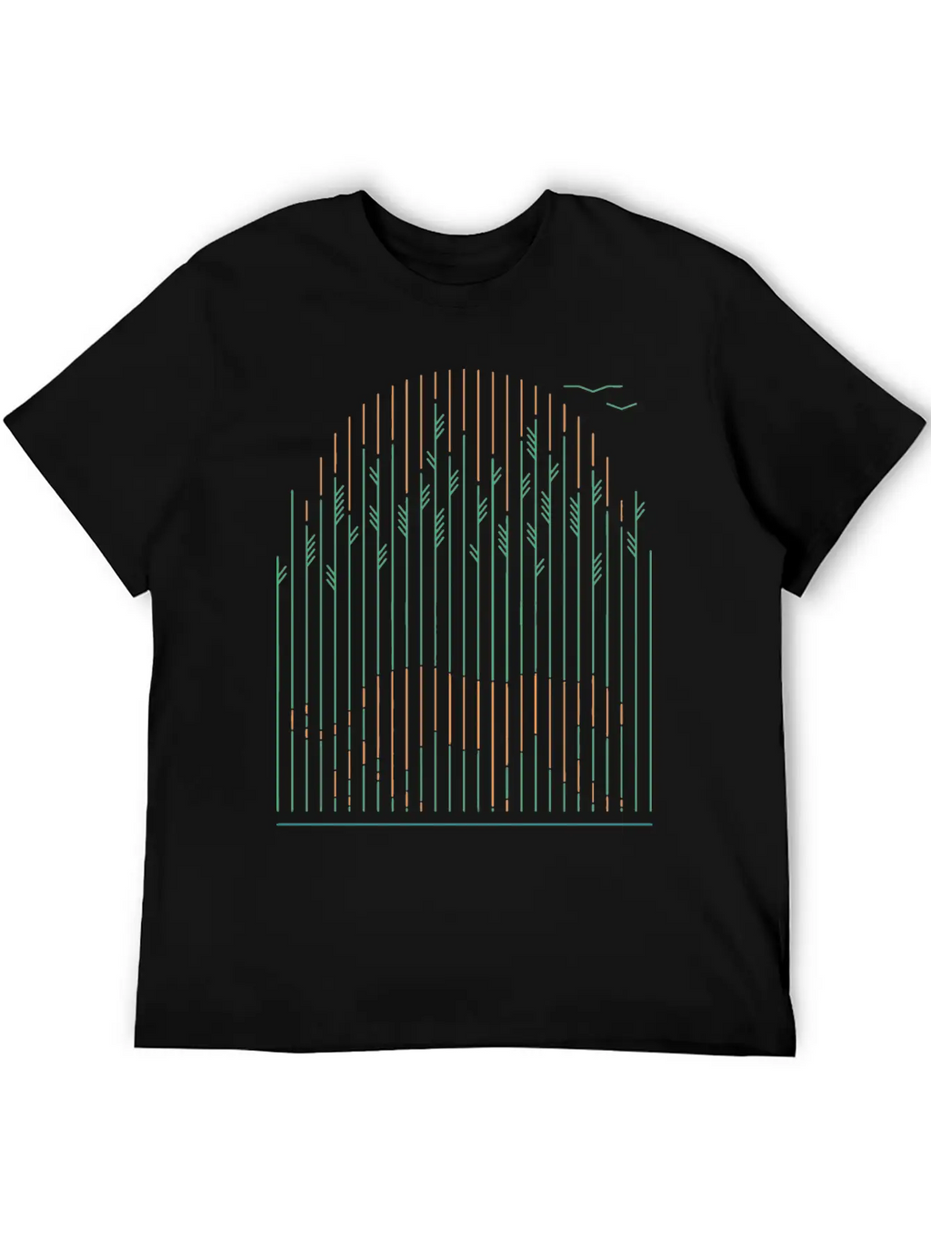 Tiger In The Grass Breathable Soft Cotton T-Shirt – Timeless Casual Look