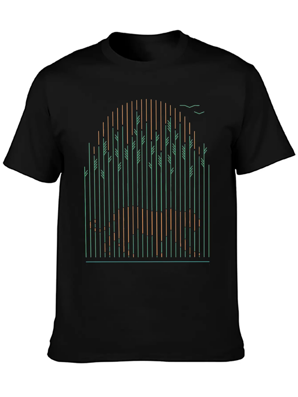 Tiger In The Grass Breathable Soft Cotton T-Shirt – Timeless Casual Look