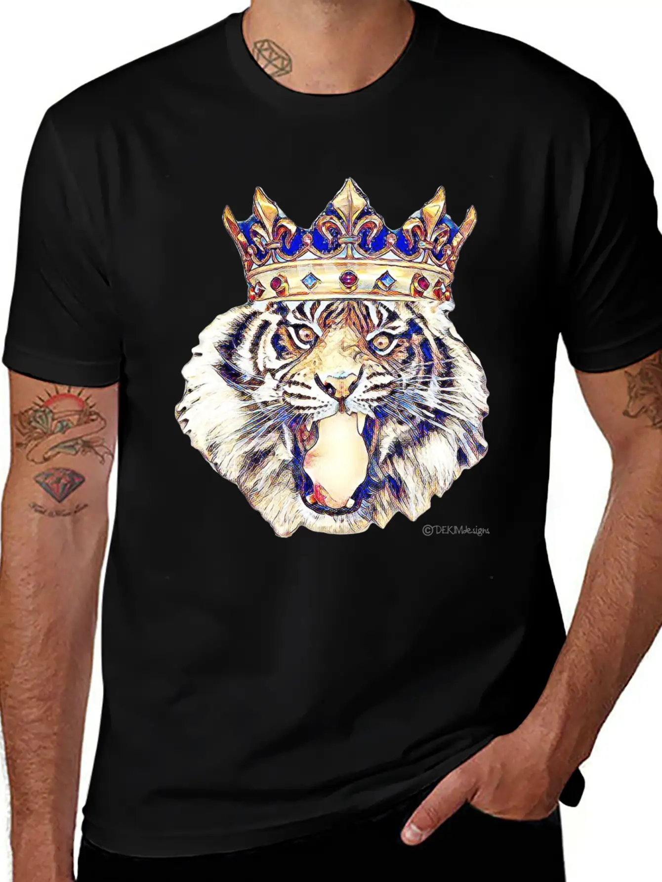Tiger King Stylish Everyday T-Shirt – Unisex Basic Cotton Tee
