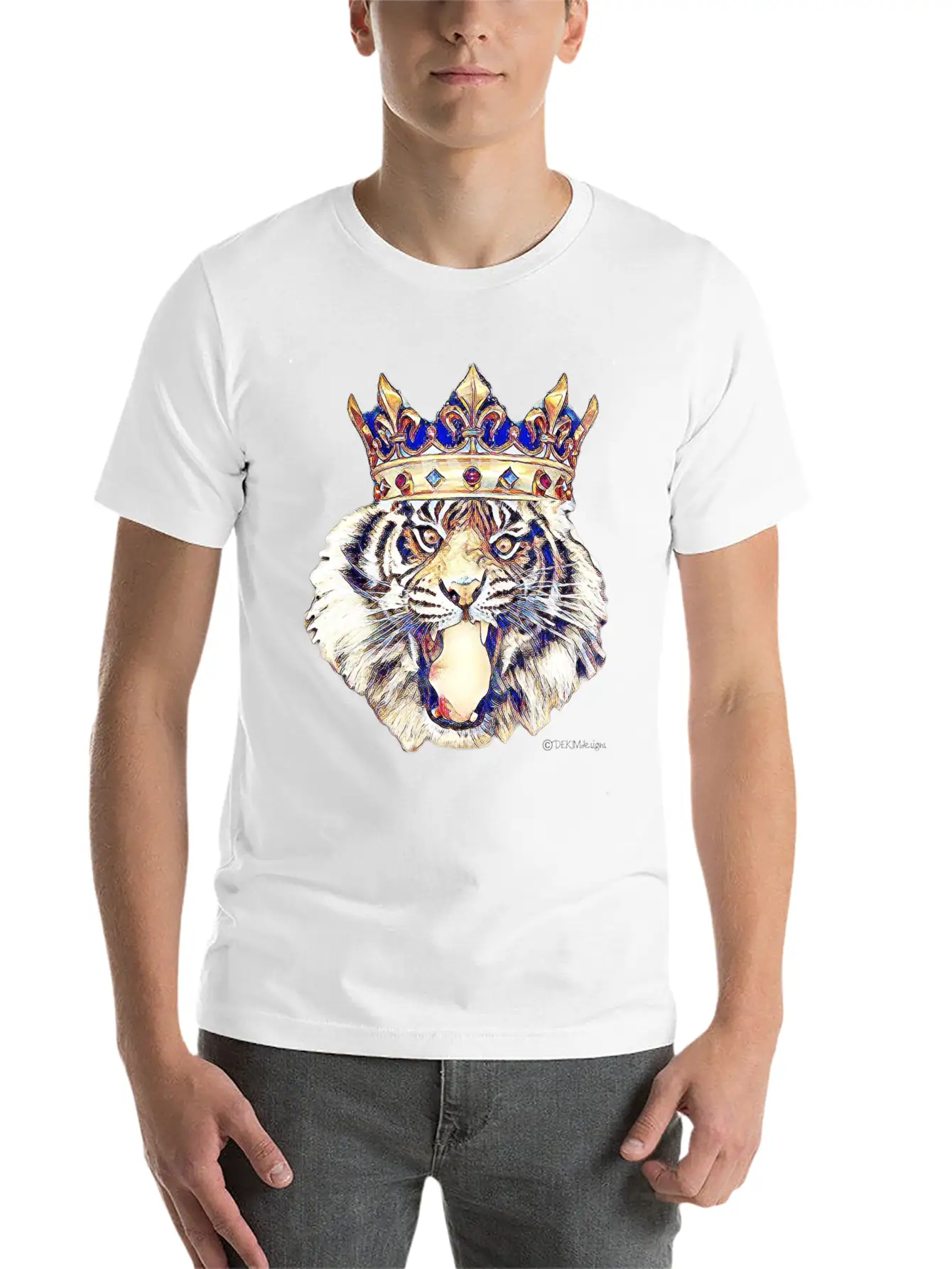 Tiger King Stylish Everyday T-Shirt – Unisex Basic Cotton Tee