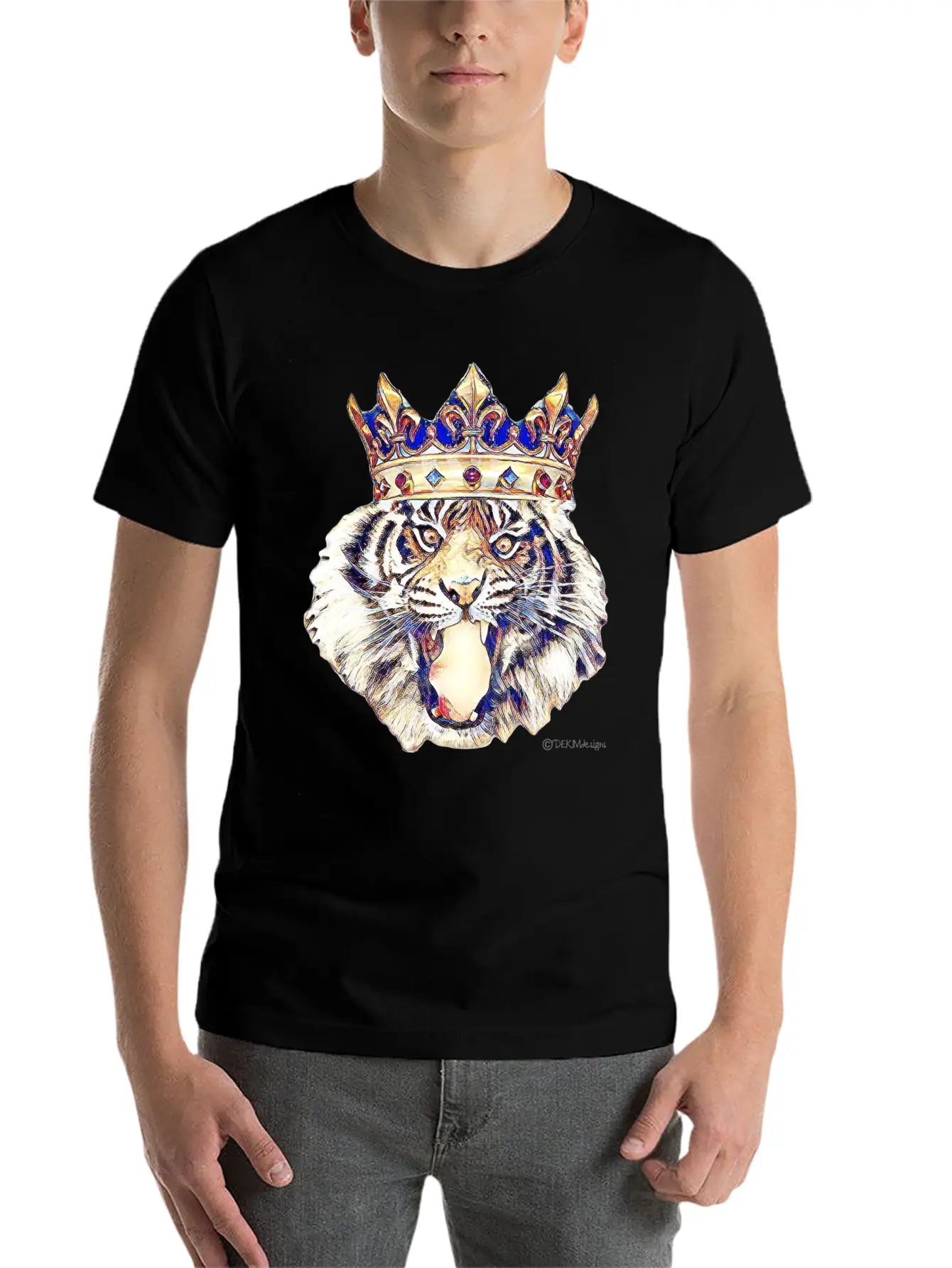 Tiger King Stylish Everyday T-Shirt – Unisex Basic Cotton Tee