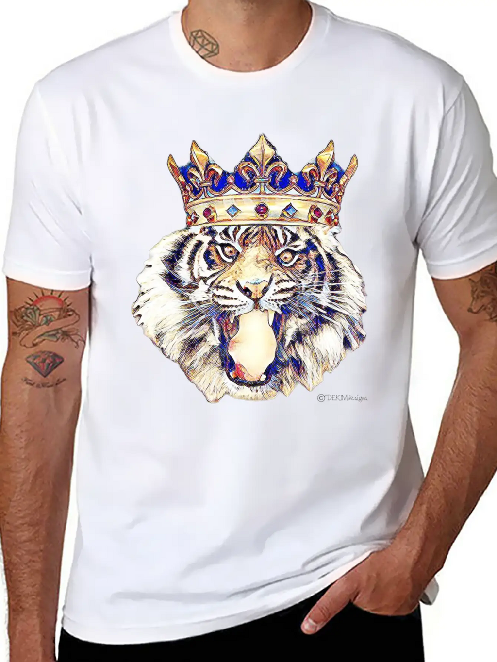 Tiger King Stylish Everyday T-Shirt – Unisex Basic Cotton Tee