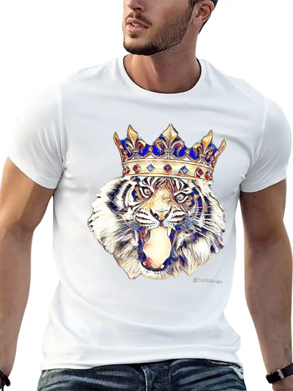 Tiger King Stylish Everyday T-Shirt – Unisex Basic Cotton Tee