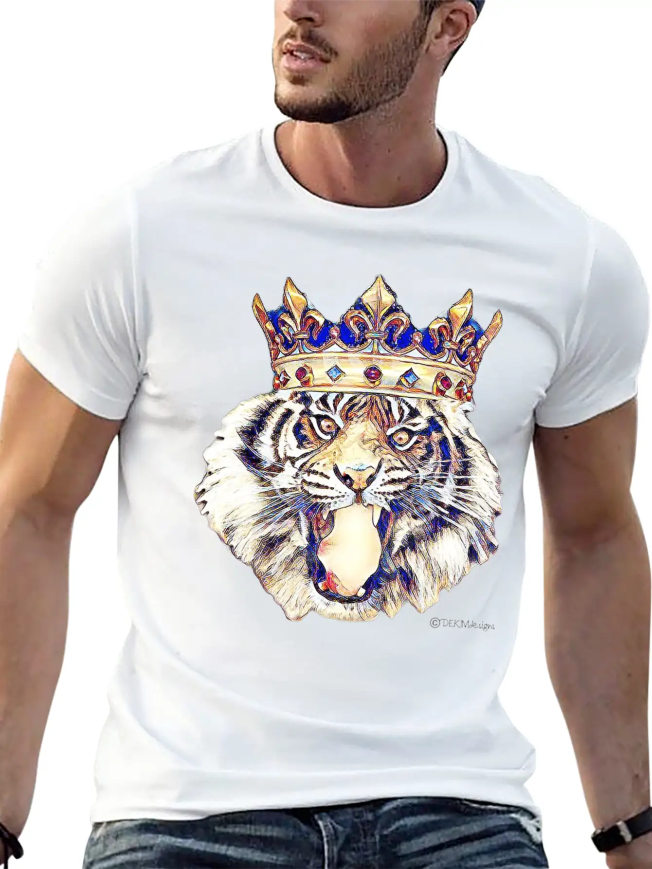 Tiger King Stylish Everyday T-Shirt – Unisex Basic Cotton Tee