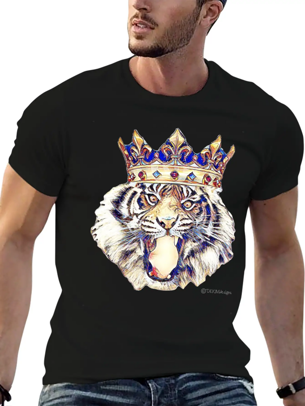 Tiger King Stylish Everyday T-Shirt – Unisex Basic Cotton Tee