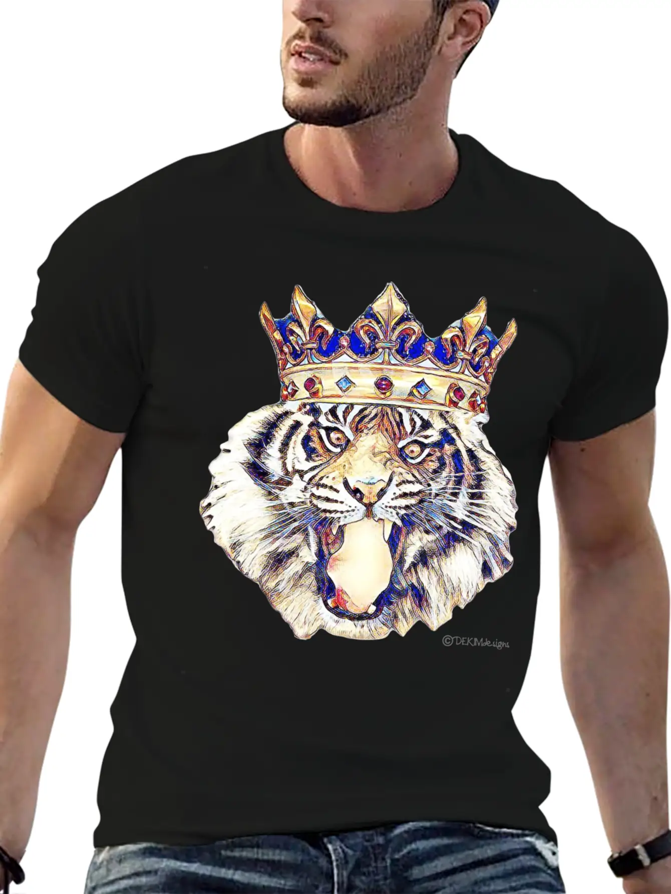 Tiger King Stylish Everyday T-Shirt – Unisex Basic Cotton Tee