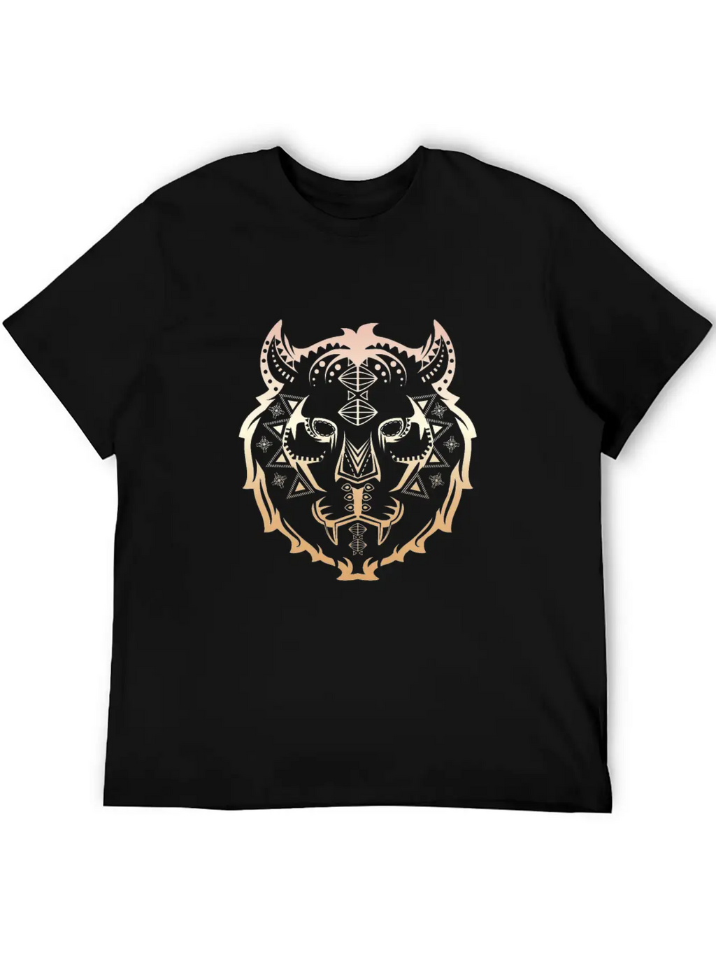 Tiger Pattern Essential Cotton Tee For Daily Outfits – Unisex Style