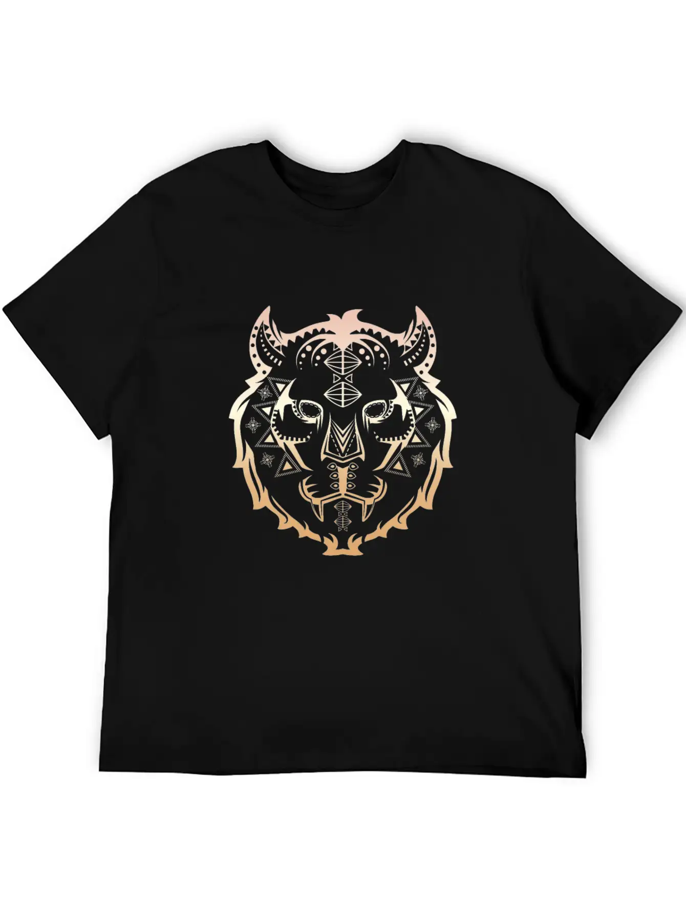 Tiger Pattern Essential Cotton Tee For Daily Outfits – Unisex Style