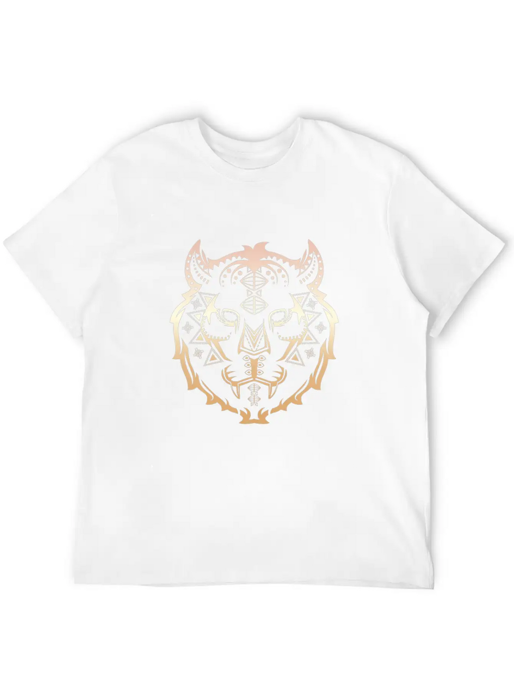 Tiger Pattern Essential Cotton Tee For Daily Outfits – Unisex Style