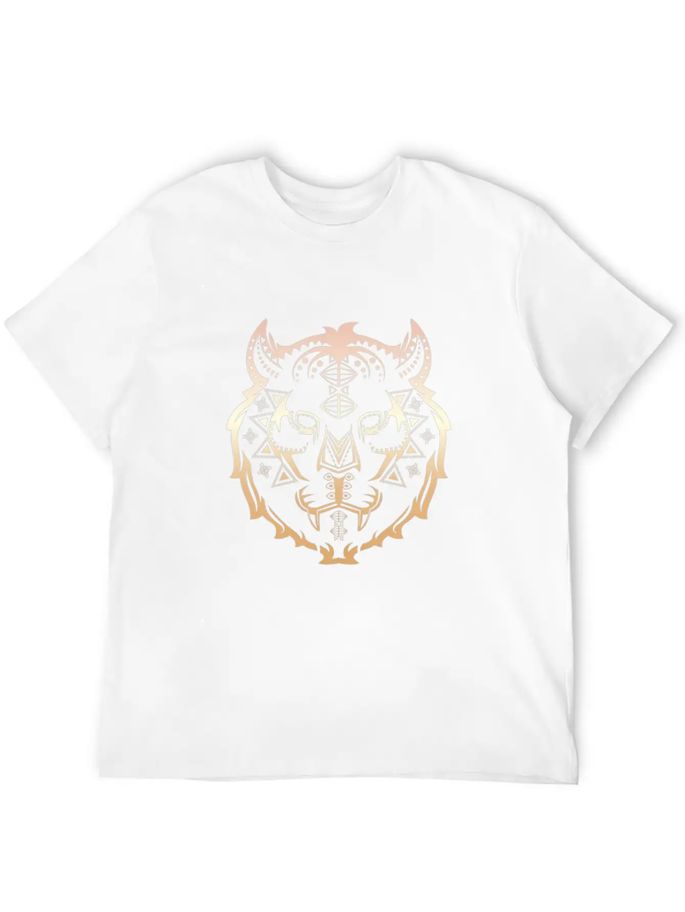 Tiger Pattern Essential Cotton Tee For Daily Outfits – Unisex Style