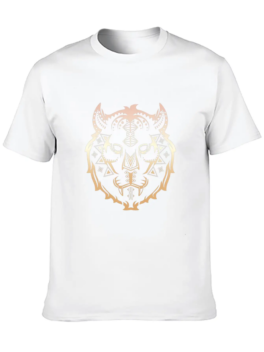 Tiger Pattern Essential Cotton Tee For Daily Outfits – Unisex Style