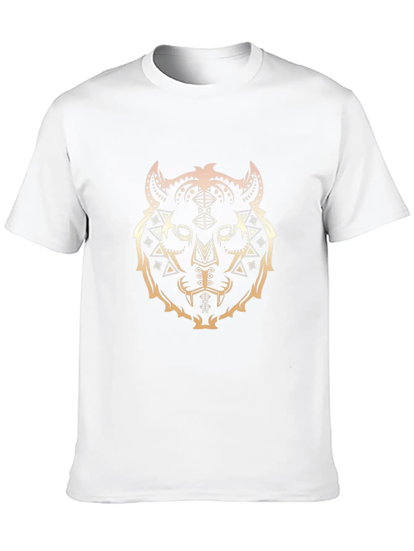 Tiger Pattern Essential Cotton Tee For Daily Outfits – Unisex Style