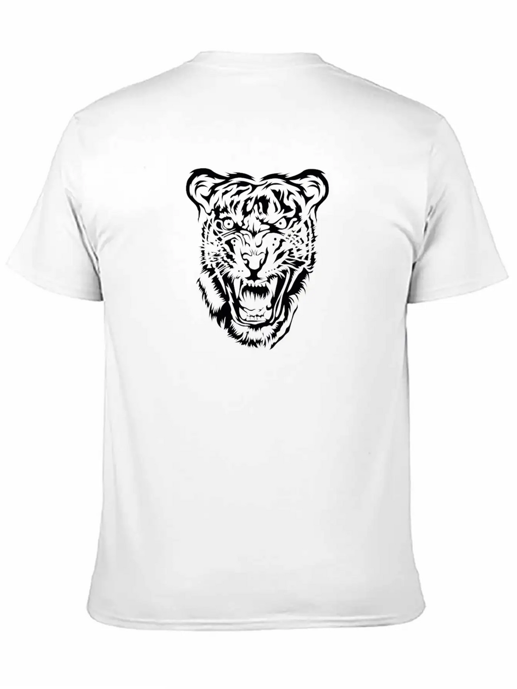 Tiger Tiger Head Africa Safari Essential Cotton Tee For Daily Outfits – Unisex Style