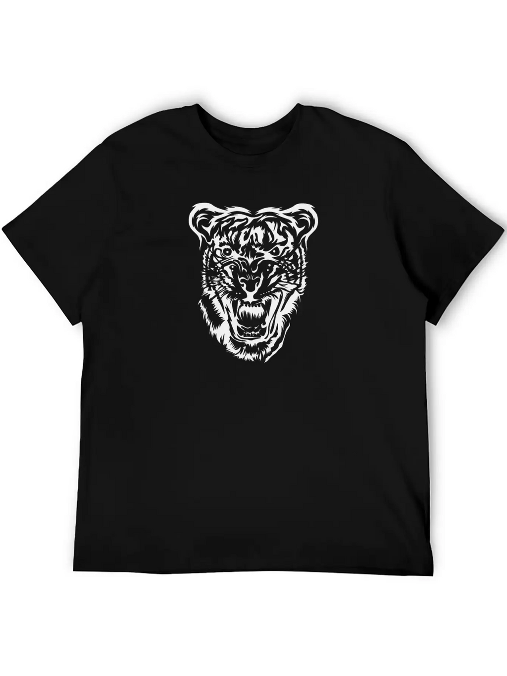 Tiger Tiger Head Africa Safari Essential Cotton Tee For Daily Outfits – Unisex Style