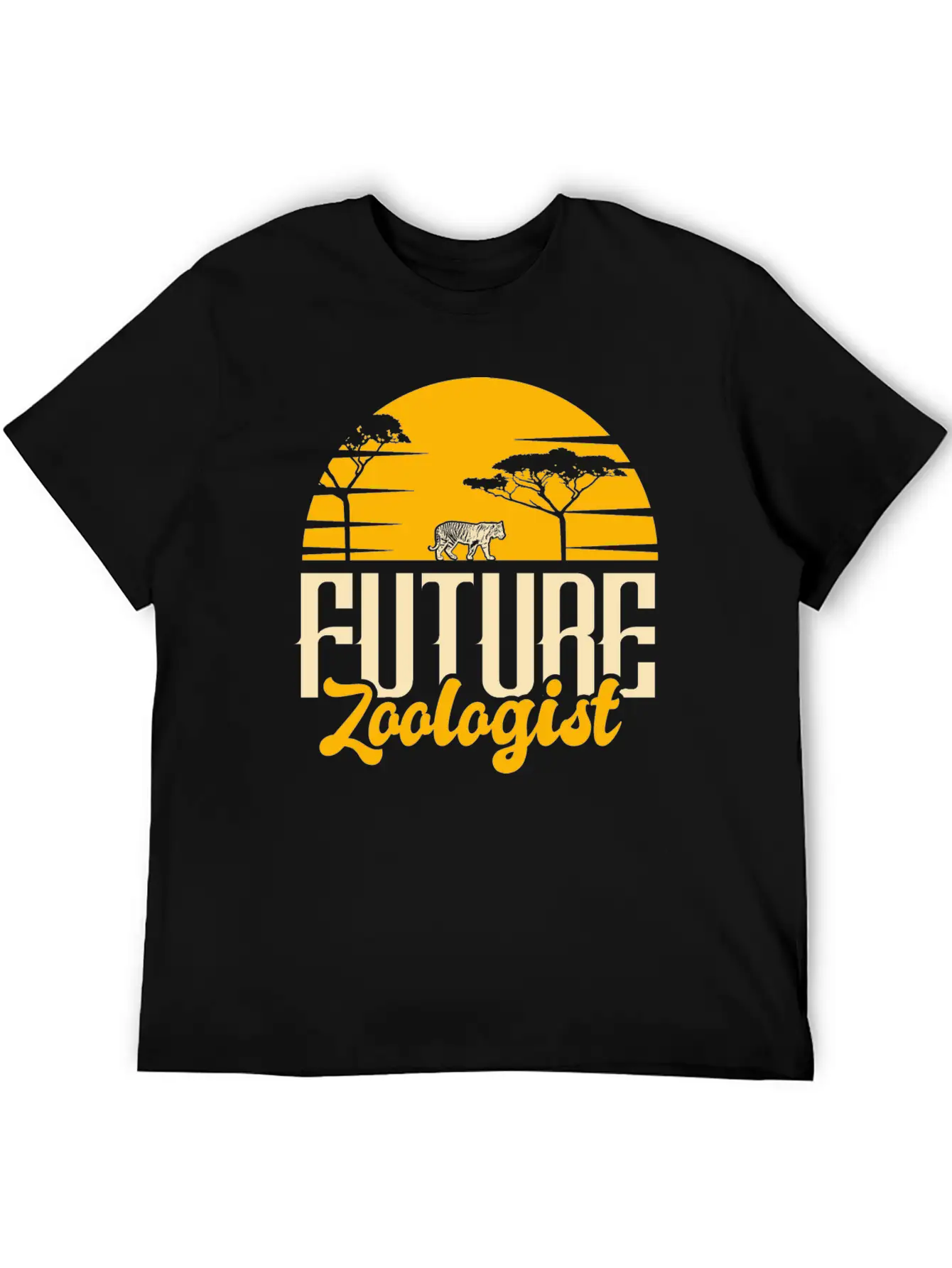 Tiger Tiger Stripe Jungle Unisex Casual T-Shirt – Clean Design For Daily Comfort